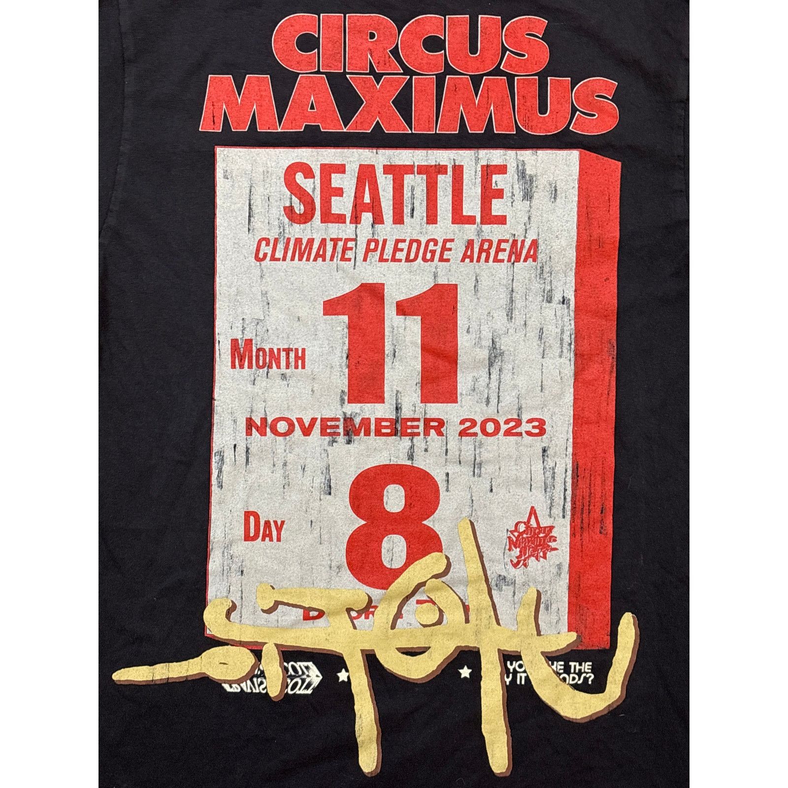 Travis Scott Travis Scott Corcus Maximus Tour shirt Seattle 11/8/2023 M Size US M / EU 48-50 / 2 - 2 Thumbnail