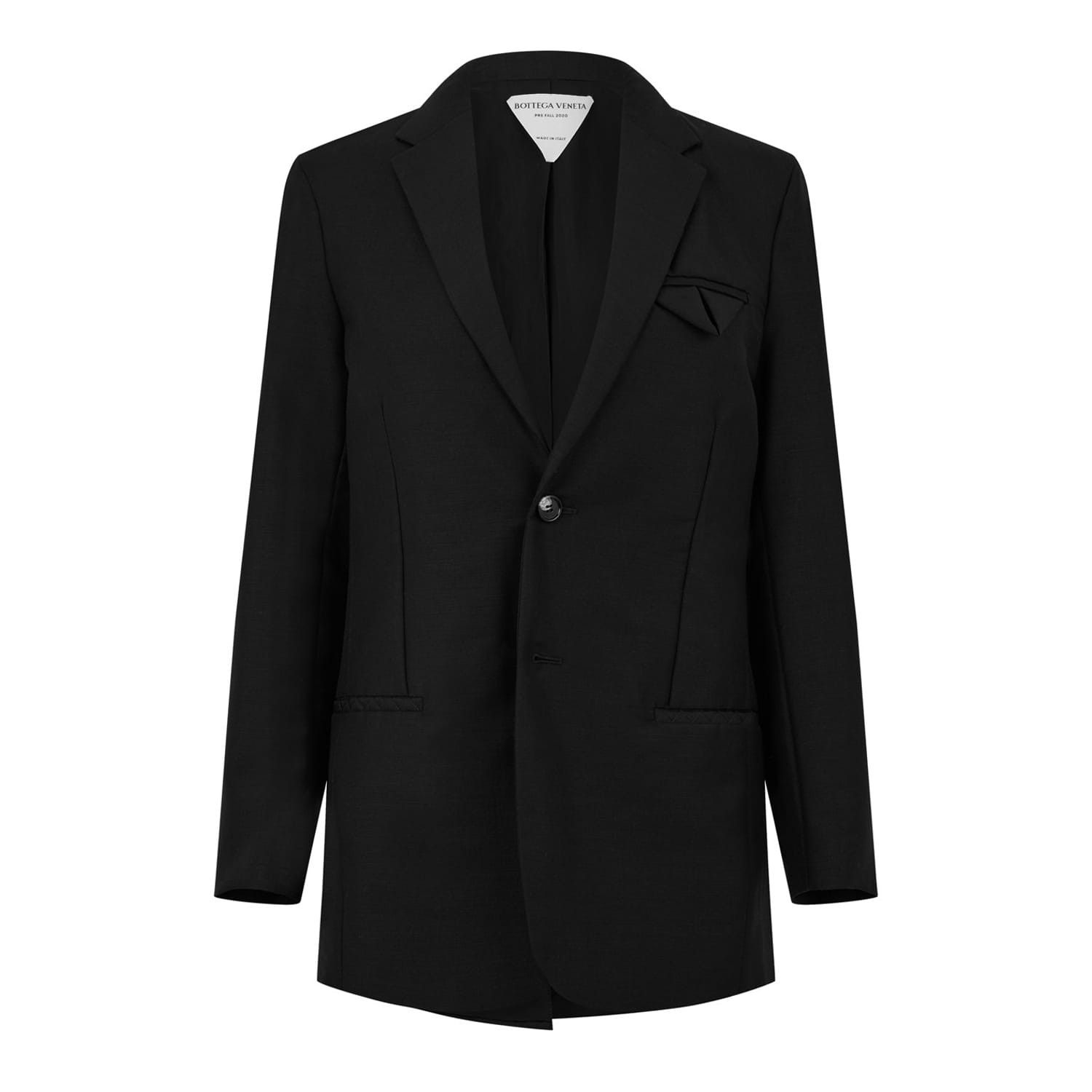 Bottega Veneta Bottega Veneta Bomber Short Regular Fit Jacket in Black Size XXS / US 00 / IT 34 - 1 Thumbnail