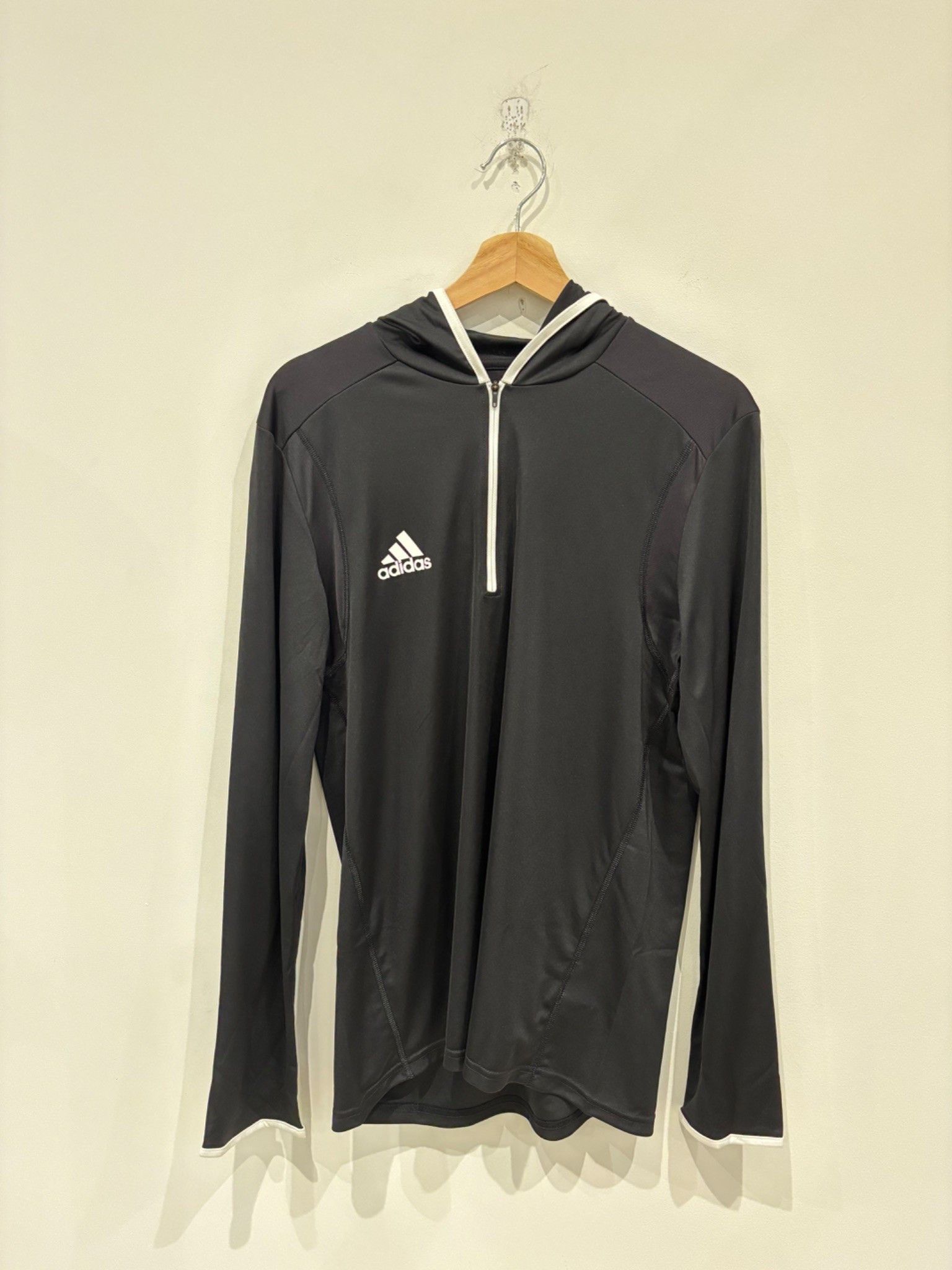 Adidas Adidas Hooded Training Long Sleeve Black Size US S / EU 44-46 / 1 - 1 Thumbnail