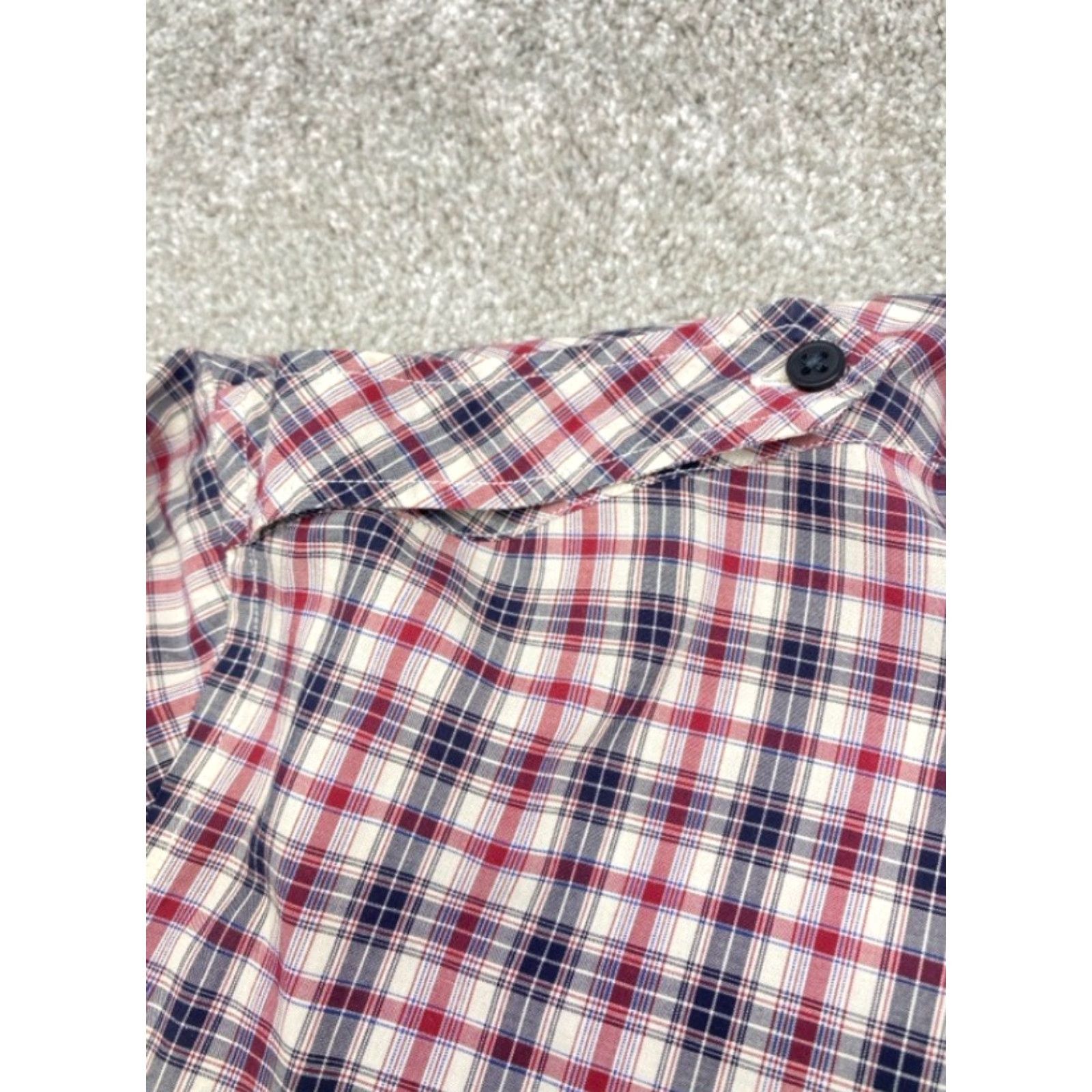 Lacoste VINTAGE Lacoste Shirt Mens 45 XL Long Sleeve Button Up Plaid Made in Hong Kong 5881 Size US XL / EU 56 / 4 - 7 Thumbnail