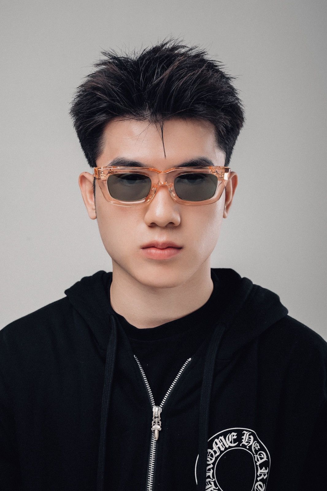 Chrome Hearts CHROME HEARTS STEEZIN PINK CRYSTAL SUNGLASSES Size ONE SIZE - 9 Thumbnail