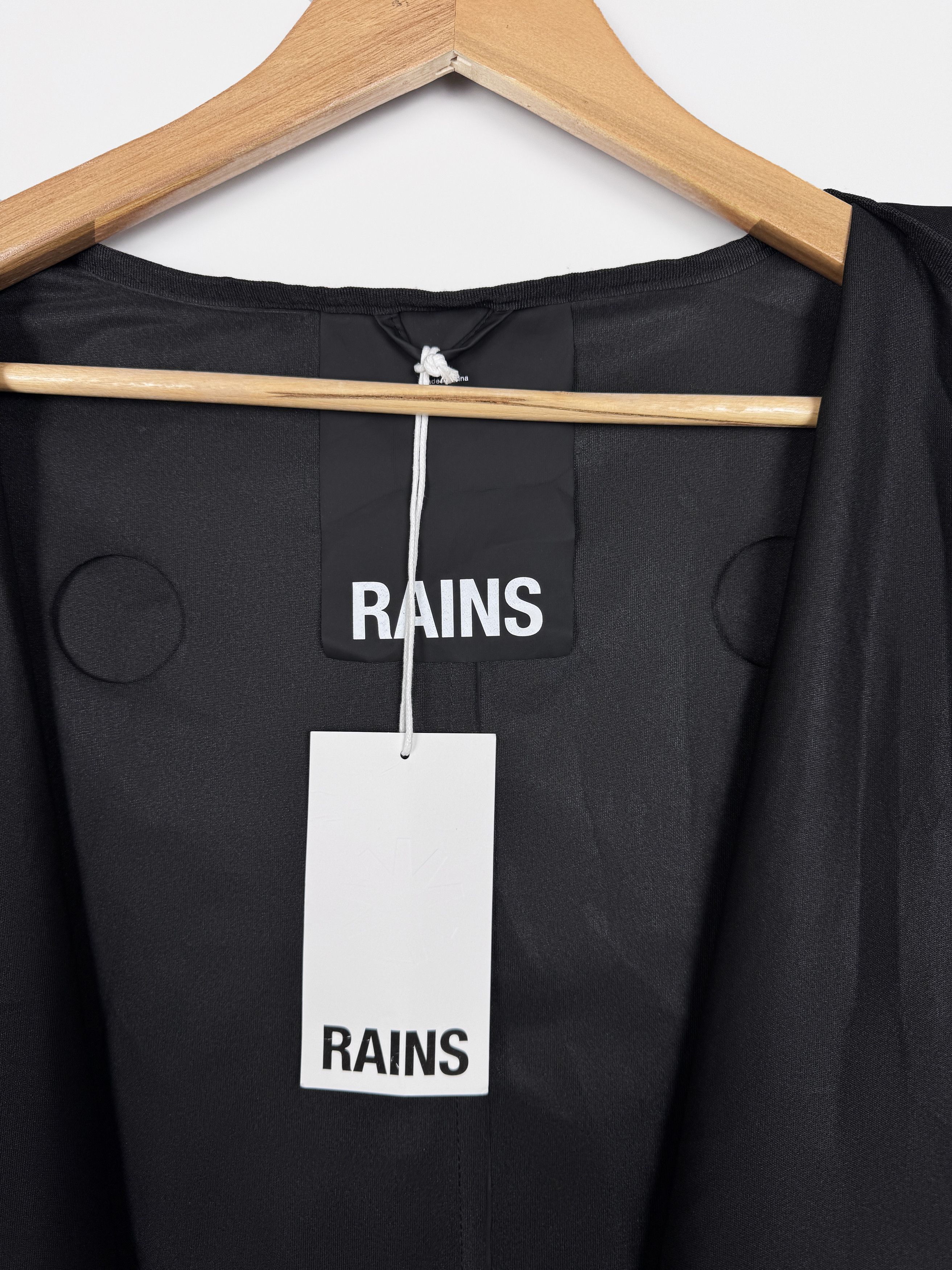 Rains NWT RAINS Phantom Waterproof Fishtail Black Parka Jacket Size US L / EU 52-54 / 3 - 7 Thumbnail