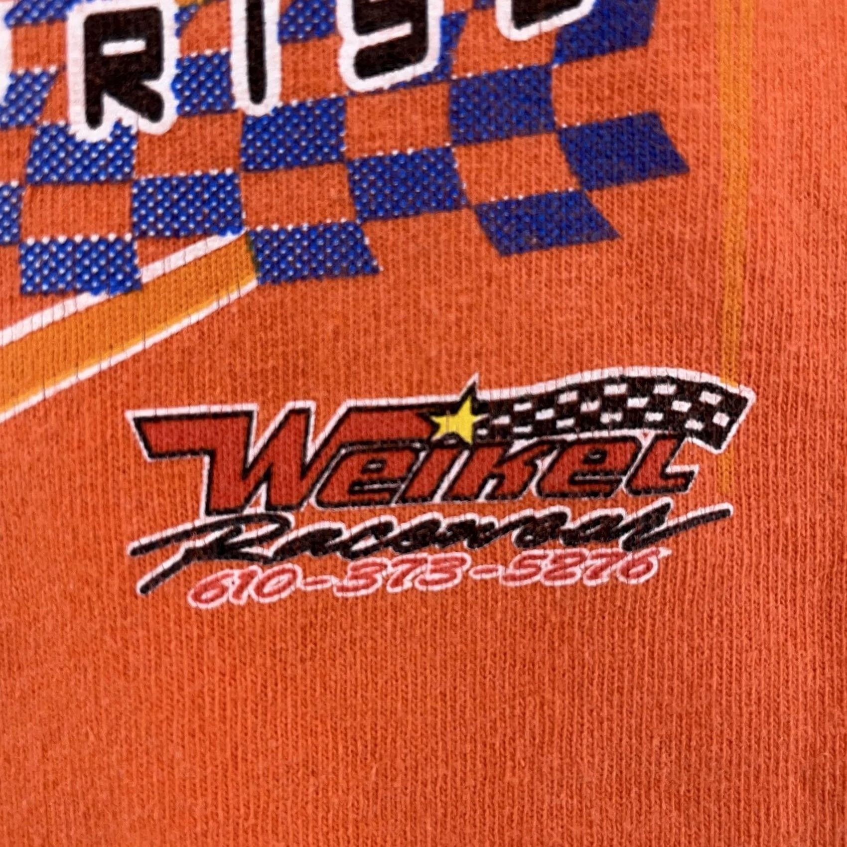 Gildan Gildan T-Shirt M Orange Chuck Schutz Racing Flames Zeigler Enterprises BPG Pennsylvania Vtg Racing Flames Graphic Print Crew Neck Short Sleeve Mens Size US M / EU 48-50 / 2 - 3 Thumbnail