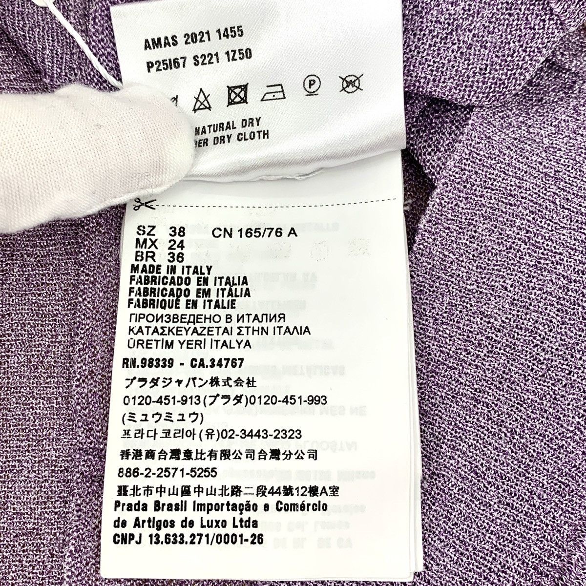 Prada Prada Logo Letter Embroidered Cropped Knit Cardigan K26WX Size S / US 4 / IT 40 - 8 Thumbnail