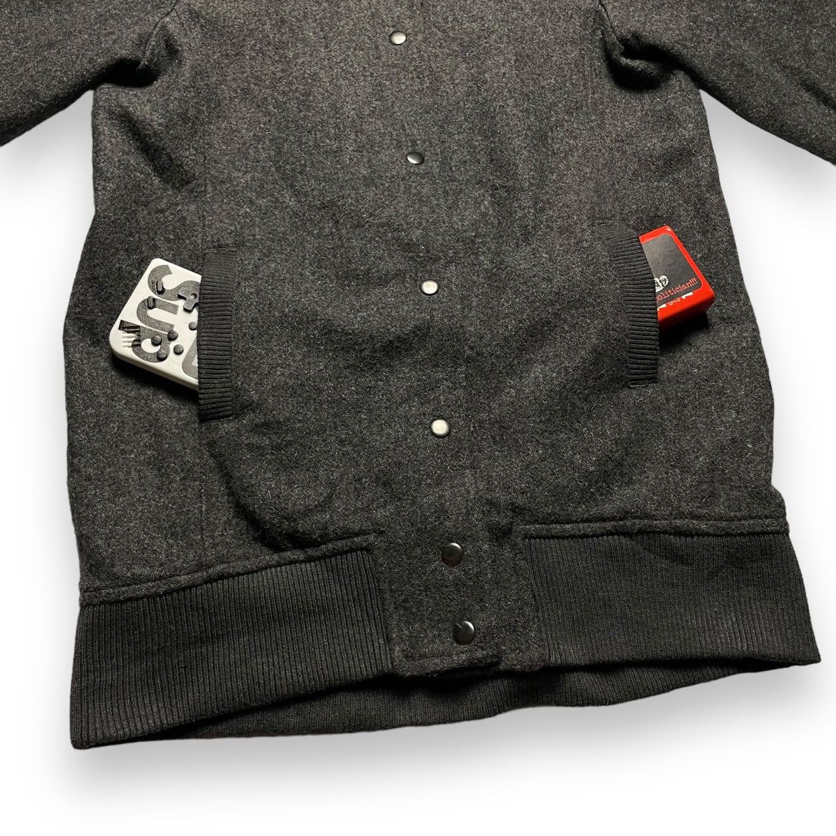 Japanese Brand 🇯🇵 KOE BUTTON UP LONG WOOL VARSITY JACKET Size US M / EU 48-50 / 2 - 7 Thumbnail