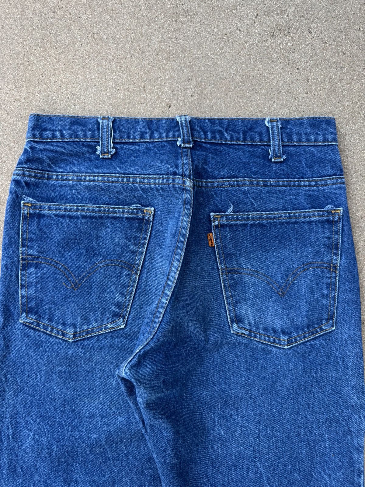 Vintage Vtg 70’s Levi’s 646 Orange Tab Bellbottom Flare Jeans 32x29 Size US 32 / EU 48 - 7 Thumbnail