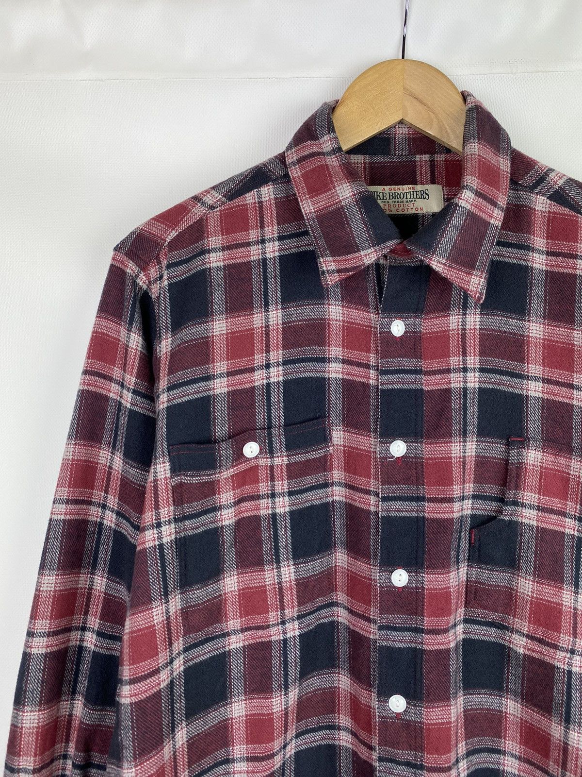 Pike Brothers Pike Brothers men’s long sleeve flannel checked shirt size M Size US M / EU 48-50 / 2 - 5 Thumbnail