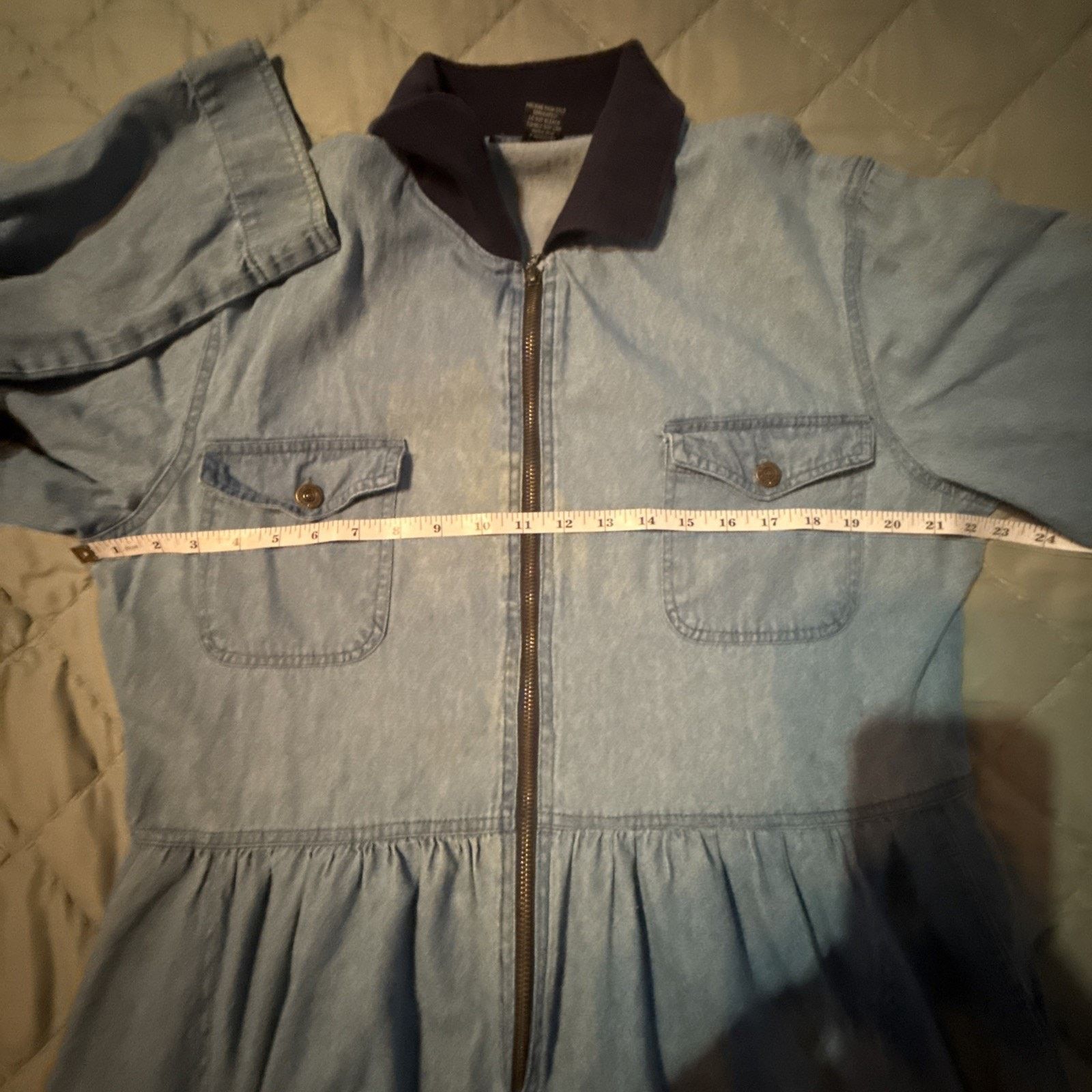 Other Vintage JG Hook Dress Womens Sz 16 Denim Zip Up Long Sleeve Size XXL / US 16-18 / IT 52-54 - 9 Thumbnail