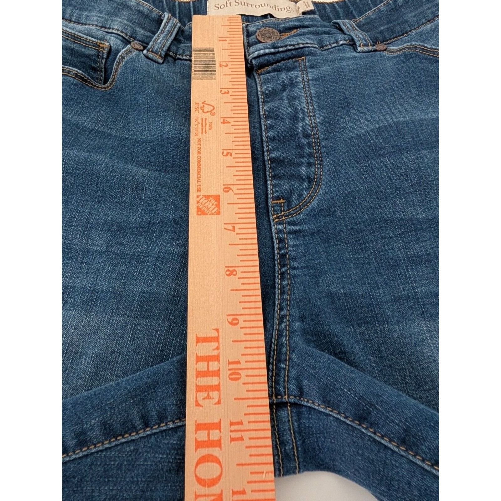 Designer Soft Surroundings Straight Jeans Womens Size Medium Blue Size 30" / US 8 / IT 44 - 11 Thumbnail