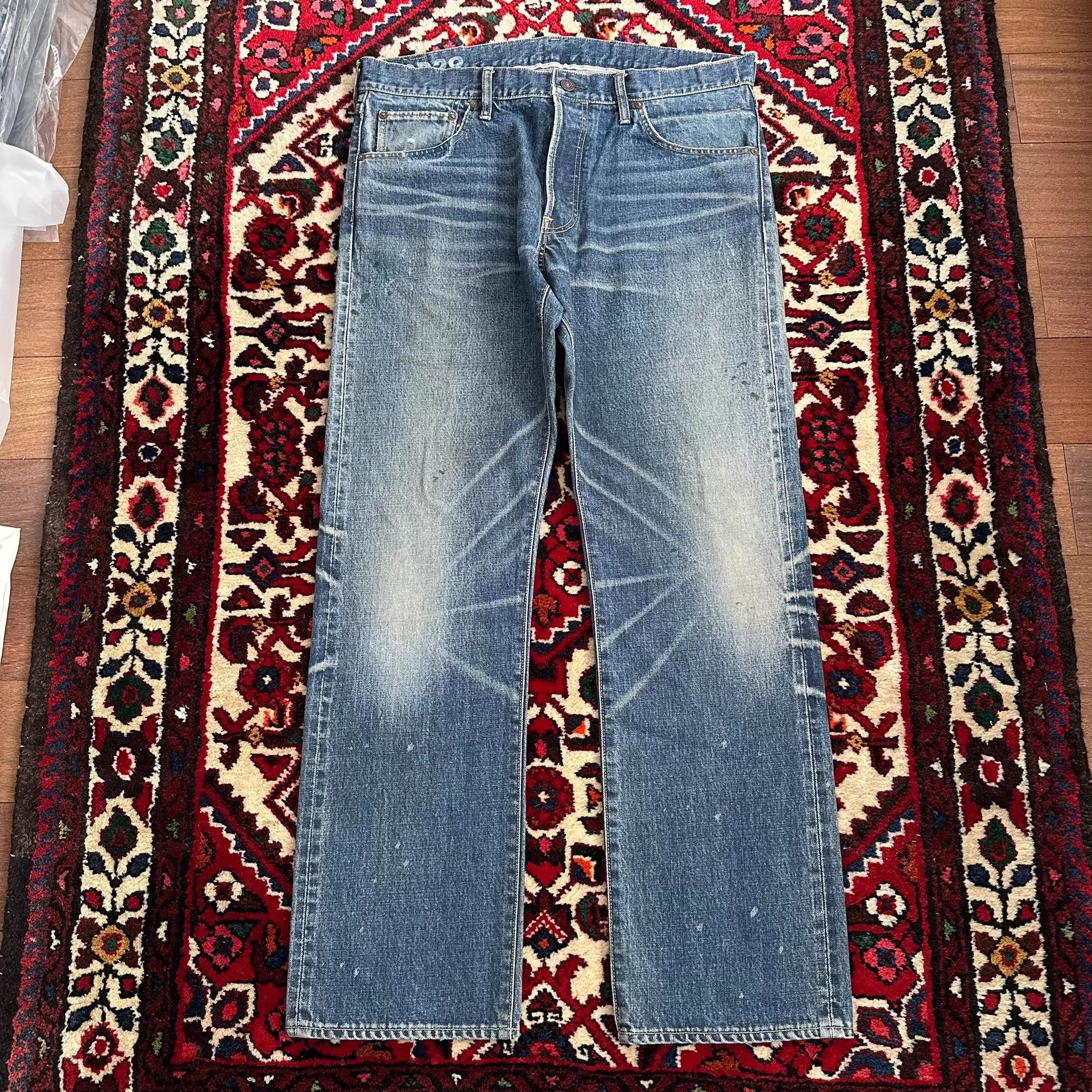 Visvim Blue Denim Jeans with Distressed Fade Size US 36 / EU 52 - 1 Thumbnail