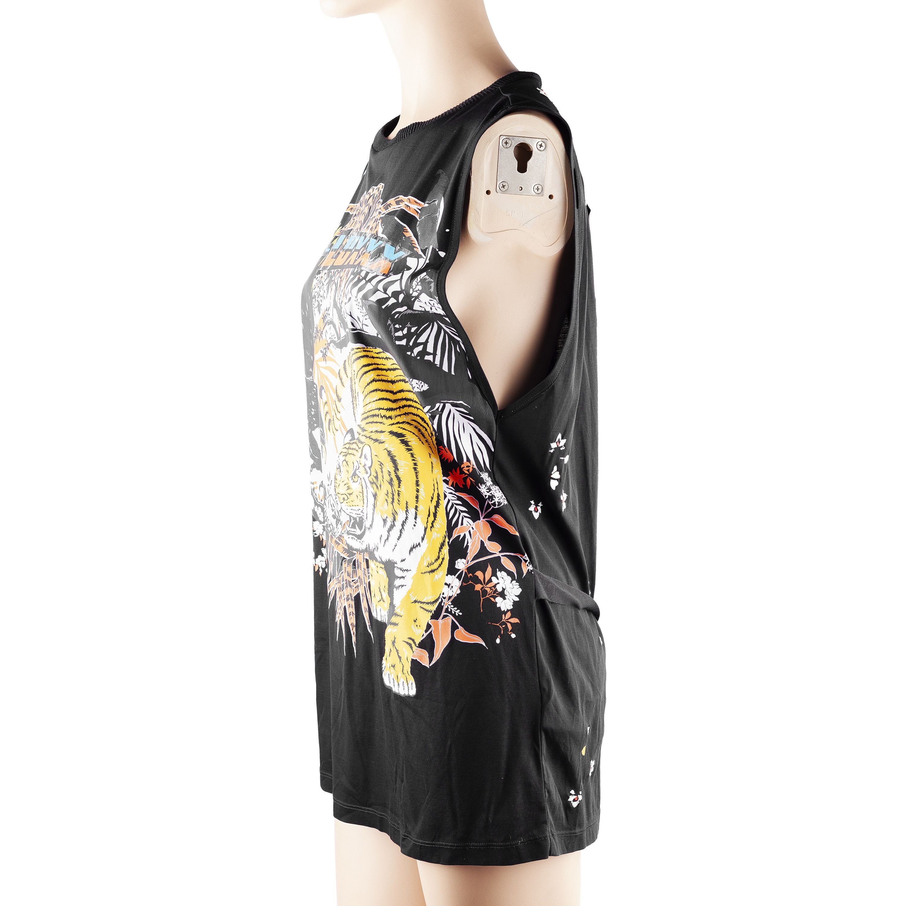 Diesel Diesel Oriental Print Black Printed Tank Top (XL) Size XL / US 12-14 / IT 48-50 - 3 Thumbnail