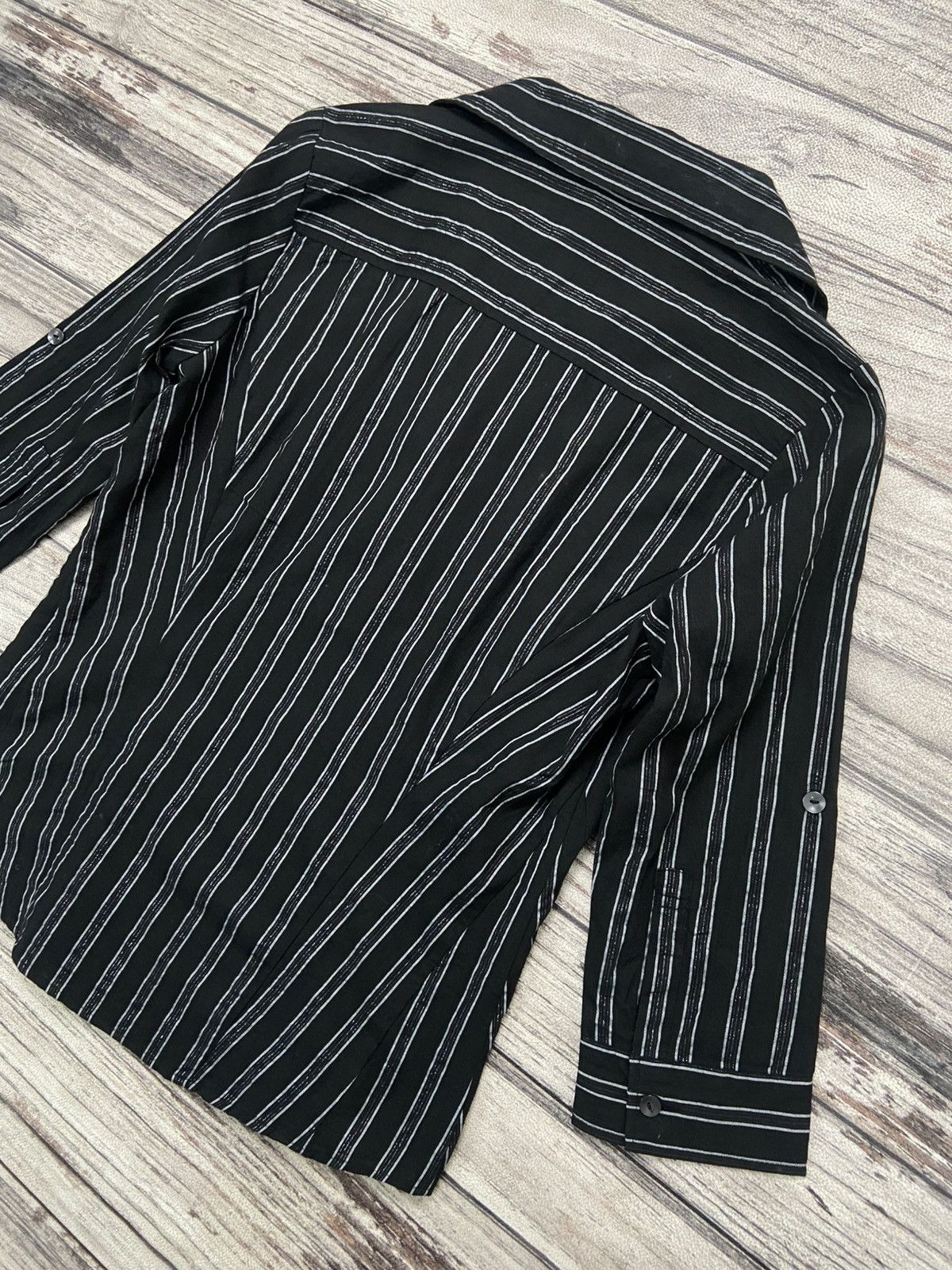 Tornado Mart 2000s Tornado Mart Sirens Officer Striped Open Collar Shirt Size S / US 4 / IT 40 - 13 Thumbnail