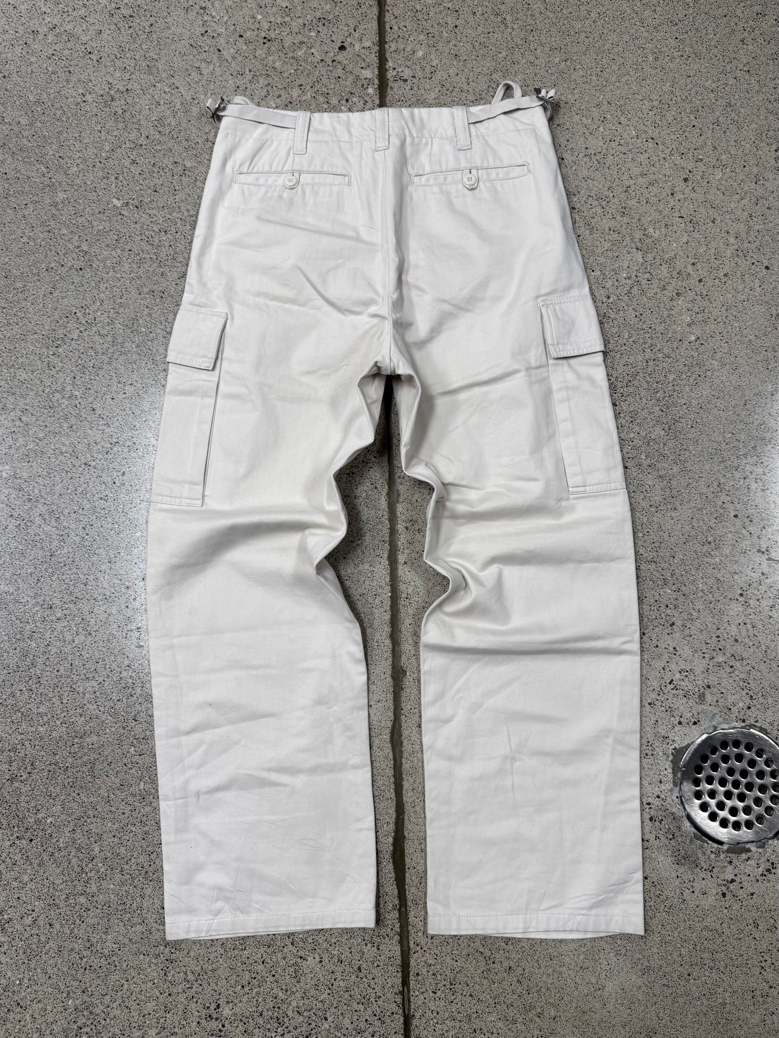 Helmut Lang Vintage Helmut Lang Wide Leg White Cargo Pants Size US 30 / EU 46 - 4 Thumbnail
