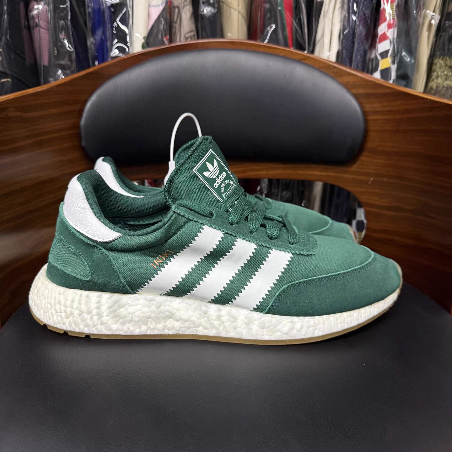 Adidas Adidas Iniki Runner Green & Teal K15 Size US 11.5 / EU 44-45 - 4 Thumbnail