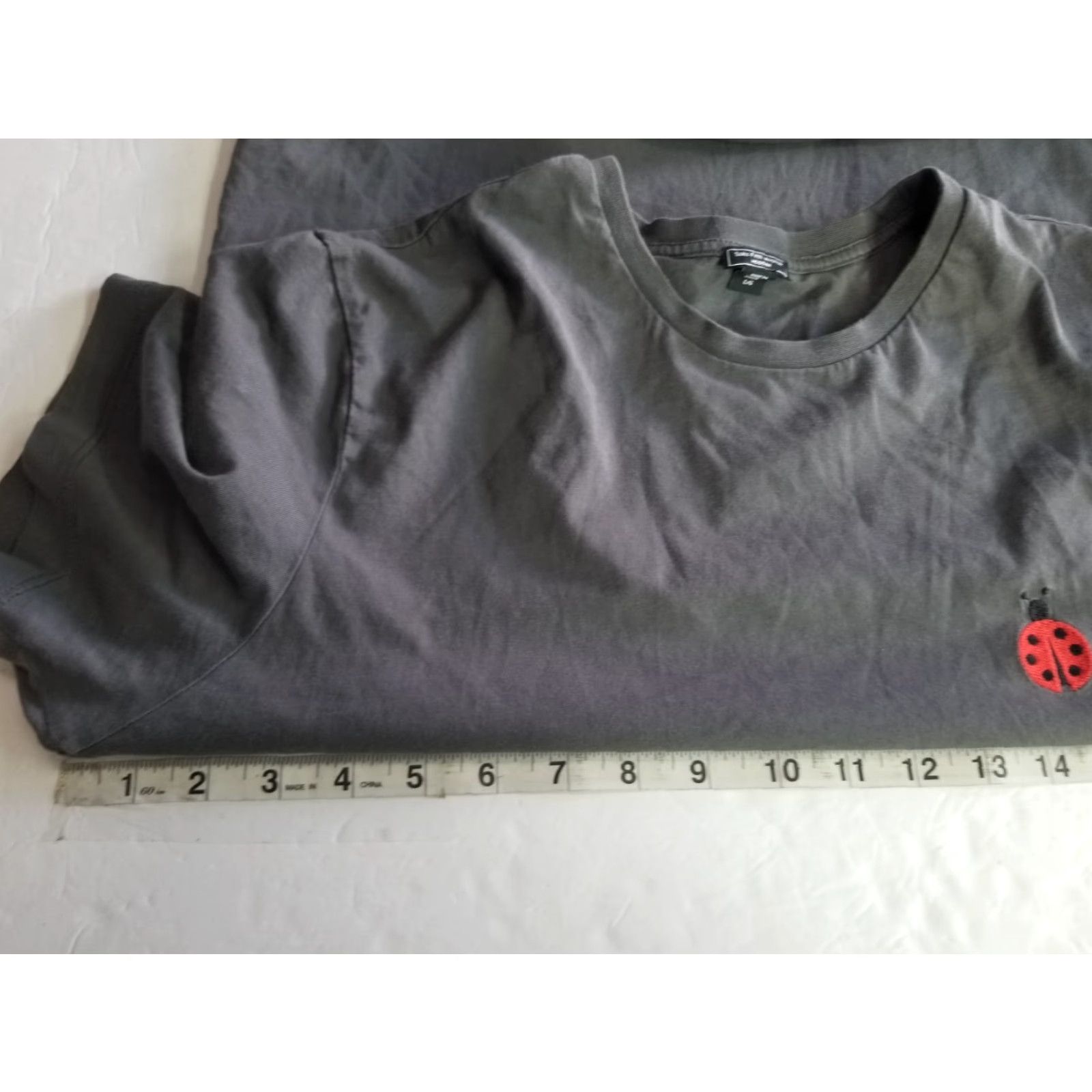 Saks Fifth Avenue VINTAGE Saks Fifth Avenue Shirt Men L Gray Crew Neck Short Sleeve Made in Italy Size US L / EU 52-54 / 3 - 3 Thumbnail