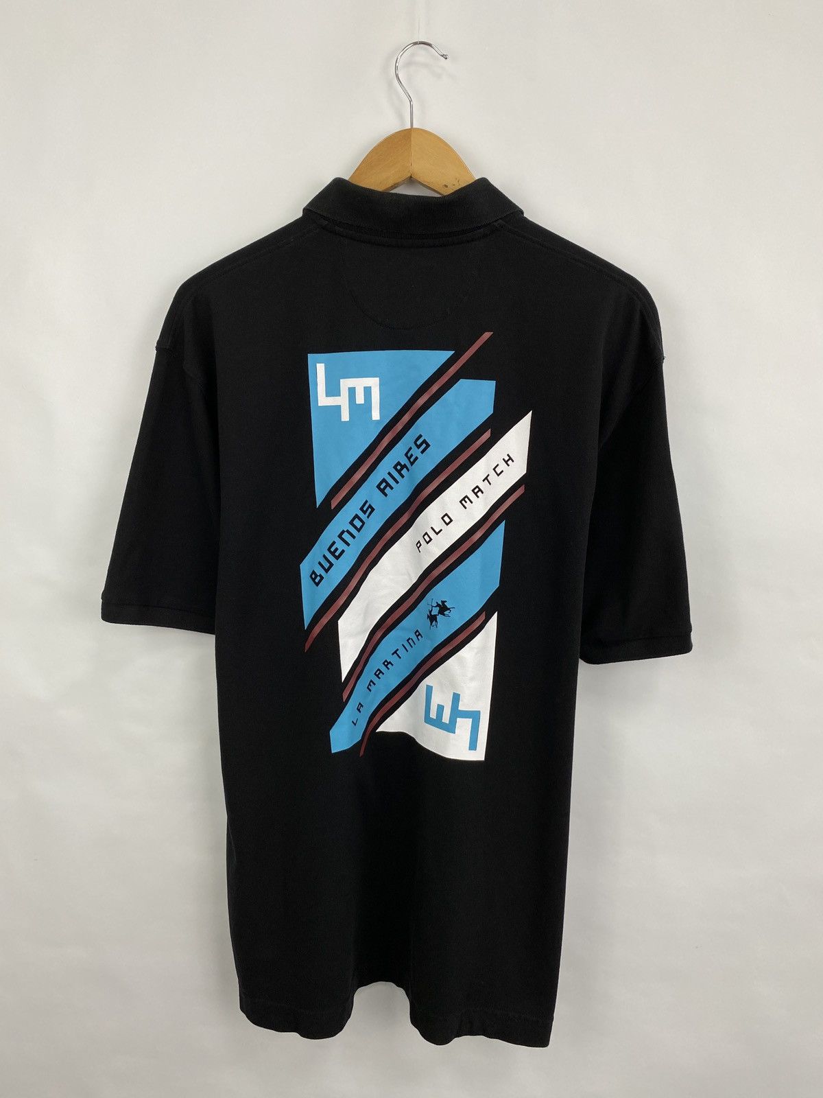 La Martina 🇦🇷Vintage La Martina Buenos Aires Polo T-Shirt Rare Retro Y2K Size US XL / EU 56 / 4 - 11 Thumbnail