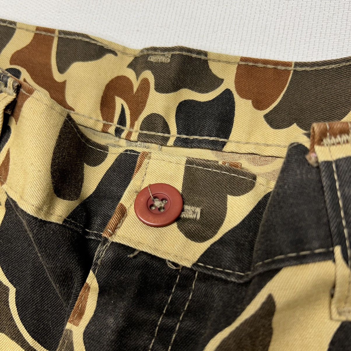 Vintage VTG 10X Cargo Pants Medium Duck Camo Brown Pocket Hunting Size US 32 / EU 48 - 6 Thumbnail