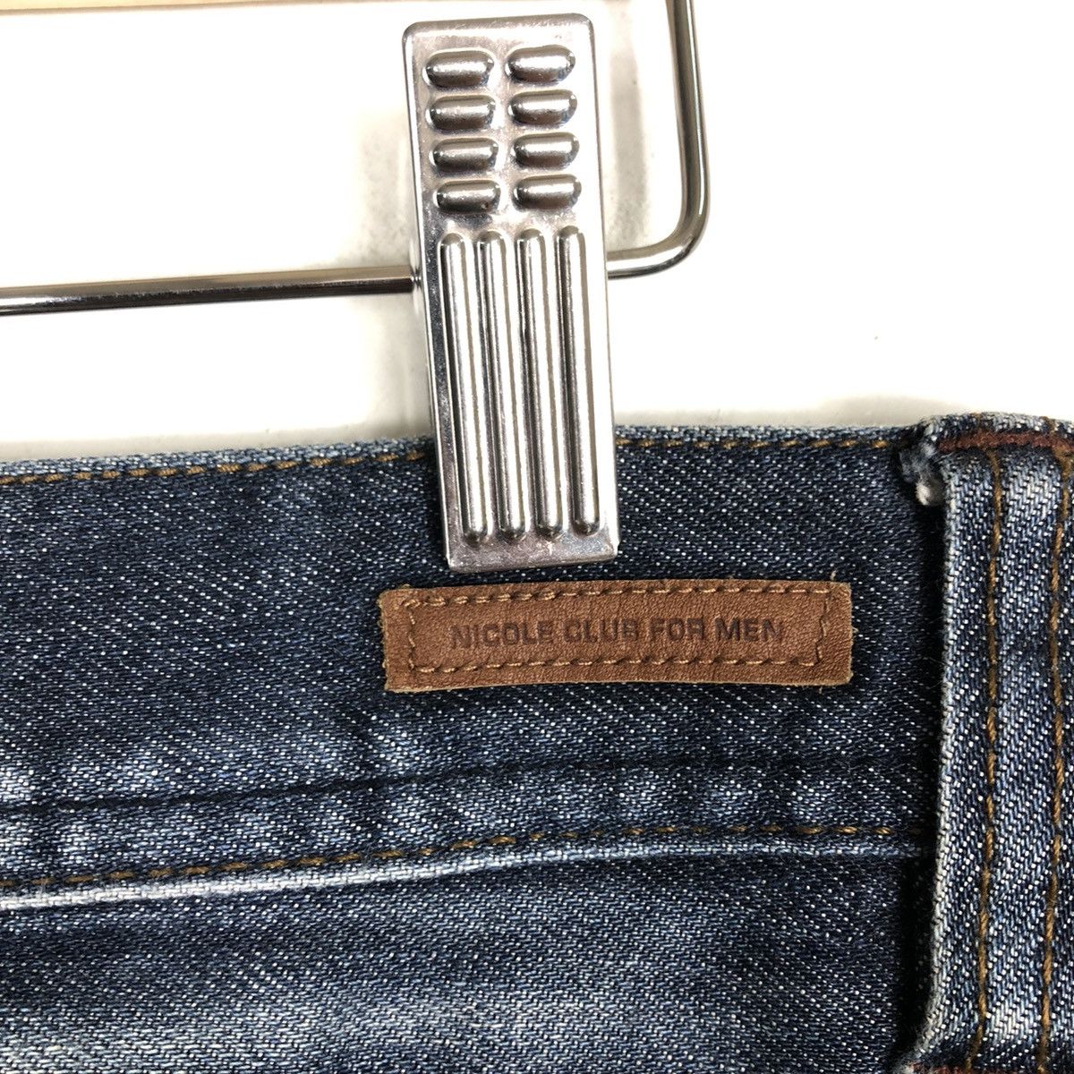 Issey Miyake 🔥RARE DISTRESSED DENIM JEANS NICOLE CLUB ISSEY MIYAKE Size US 33 - 14 Thumbnail