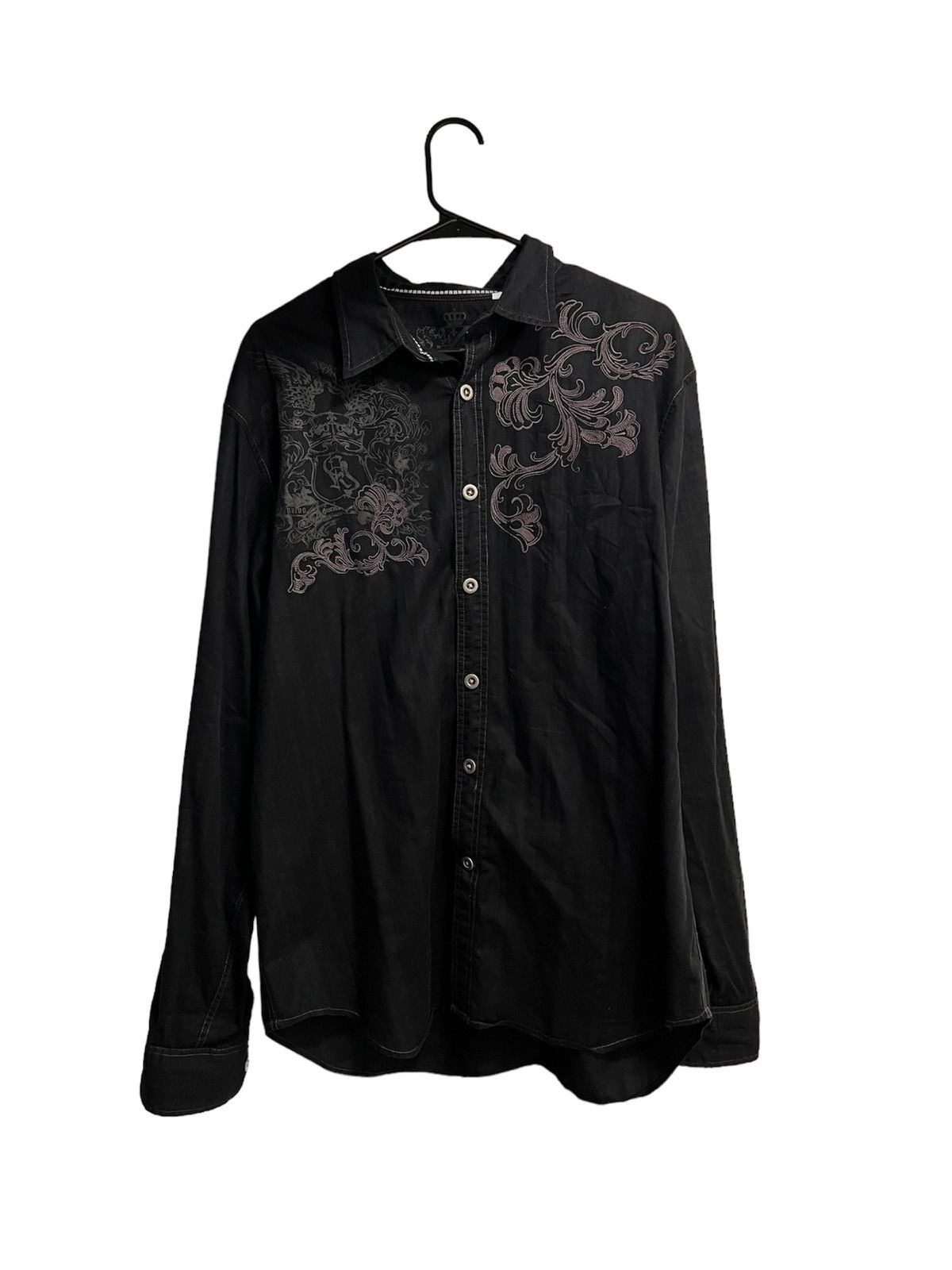Guess Guess Y2K Goth Punk Button Down Size US XL / EU 56 / 4 - 1 Thumbnail