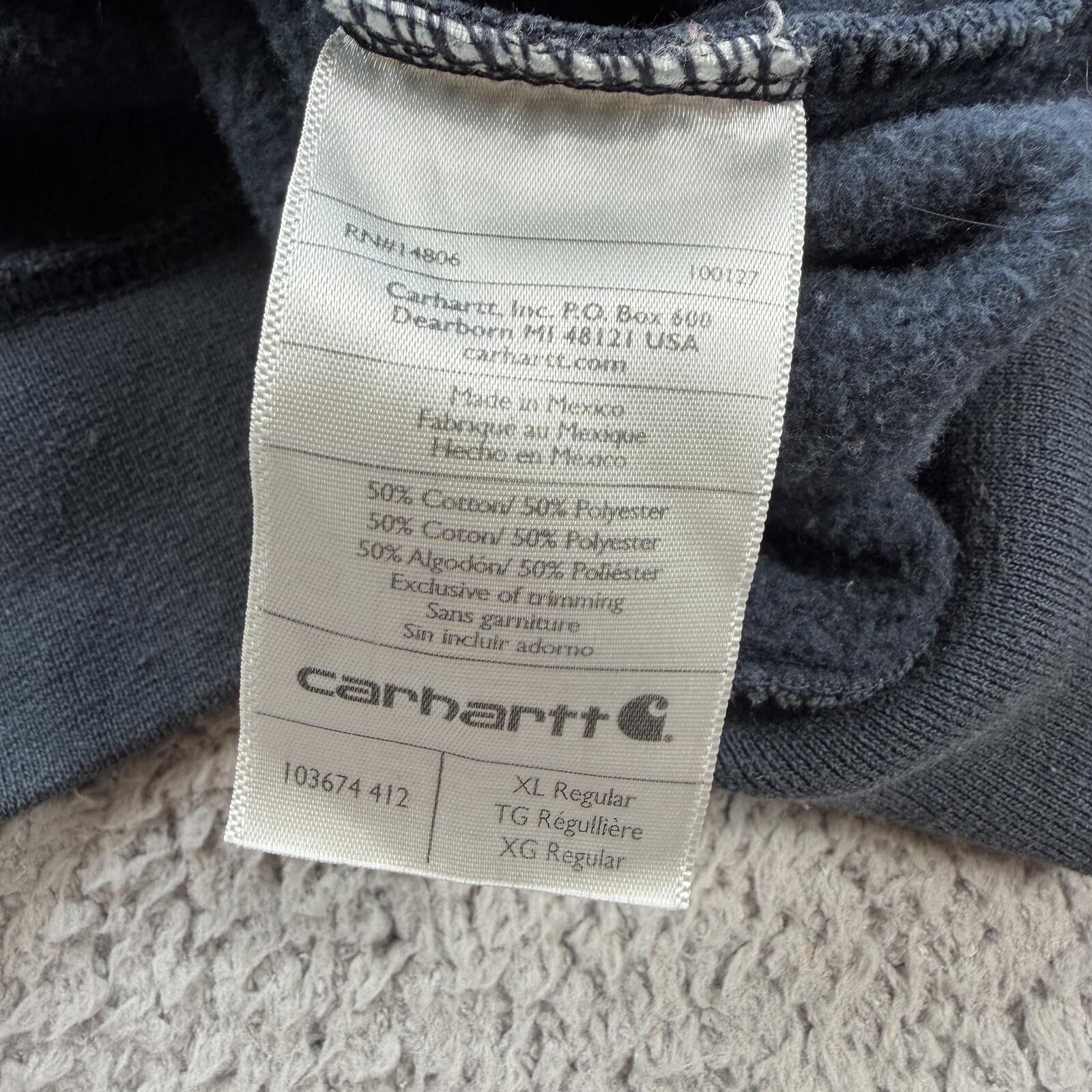 Carhartt Carhartt Rain Defender Zip Up Hoodie XL Original Fit Navy XL Size US XL / EU 56 / 4 - 4 Thumbnail
