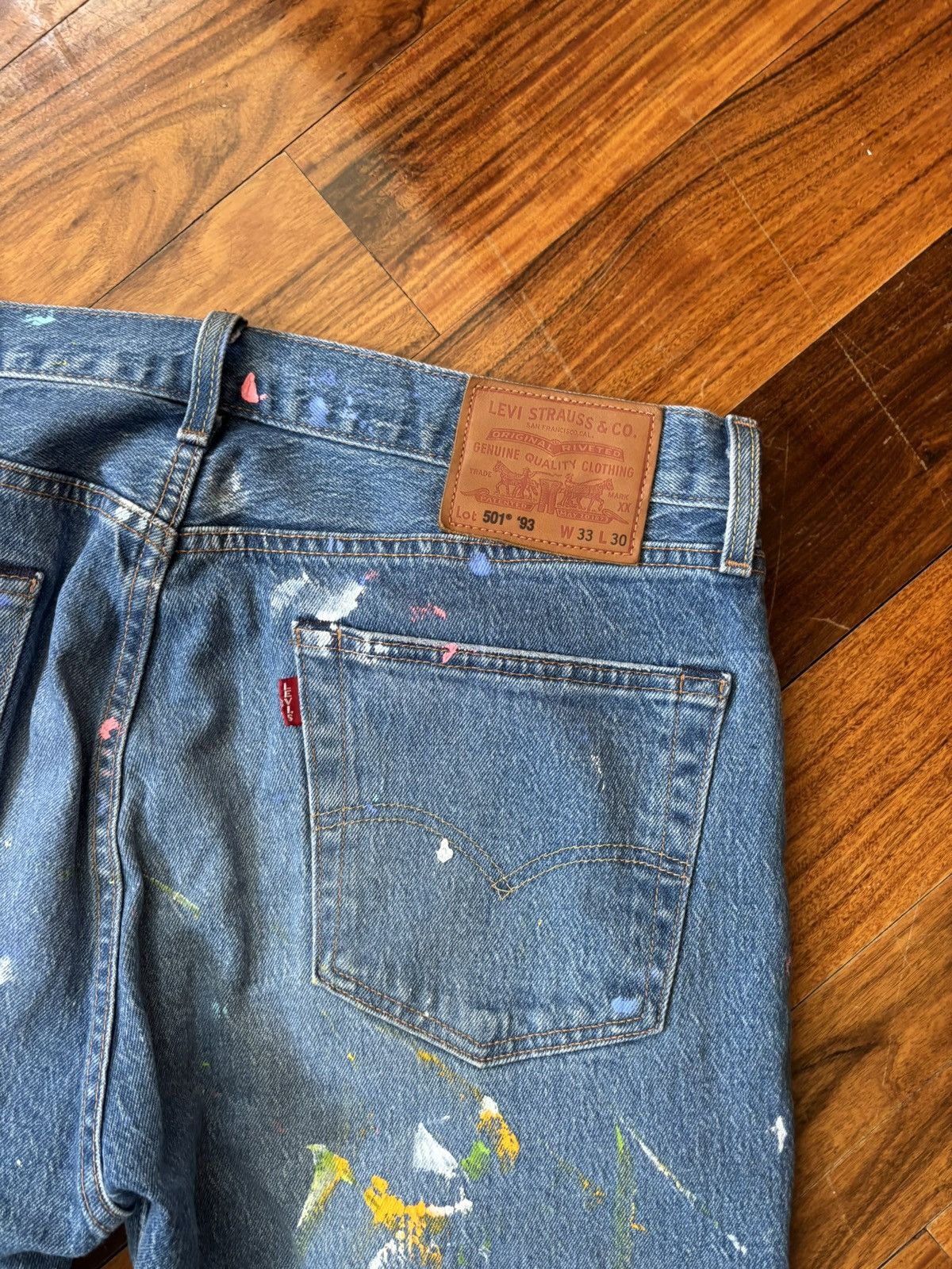 Levi's Pollock inspired denim Size 33" - 3 Thumbnail