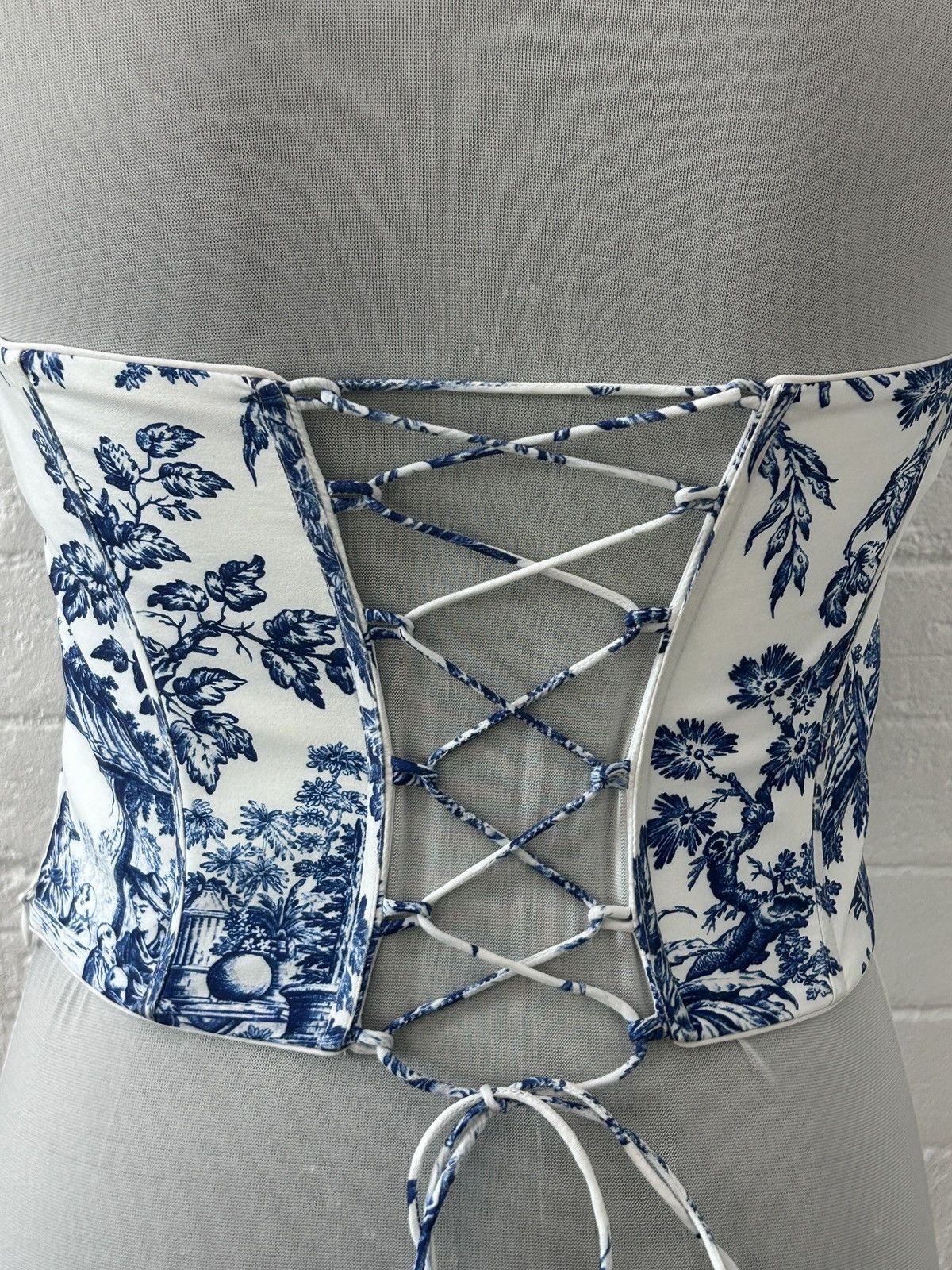 Other One-of-One Handcrafted Toile Corset Size S / US 4 / IT 40 - 4 Thumbnail