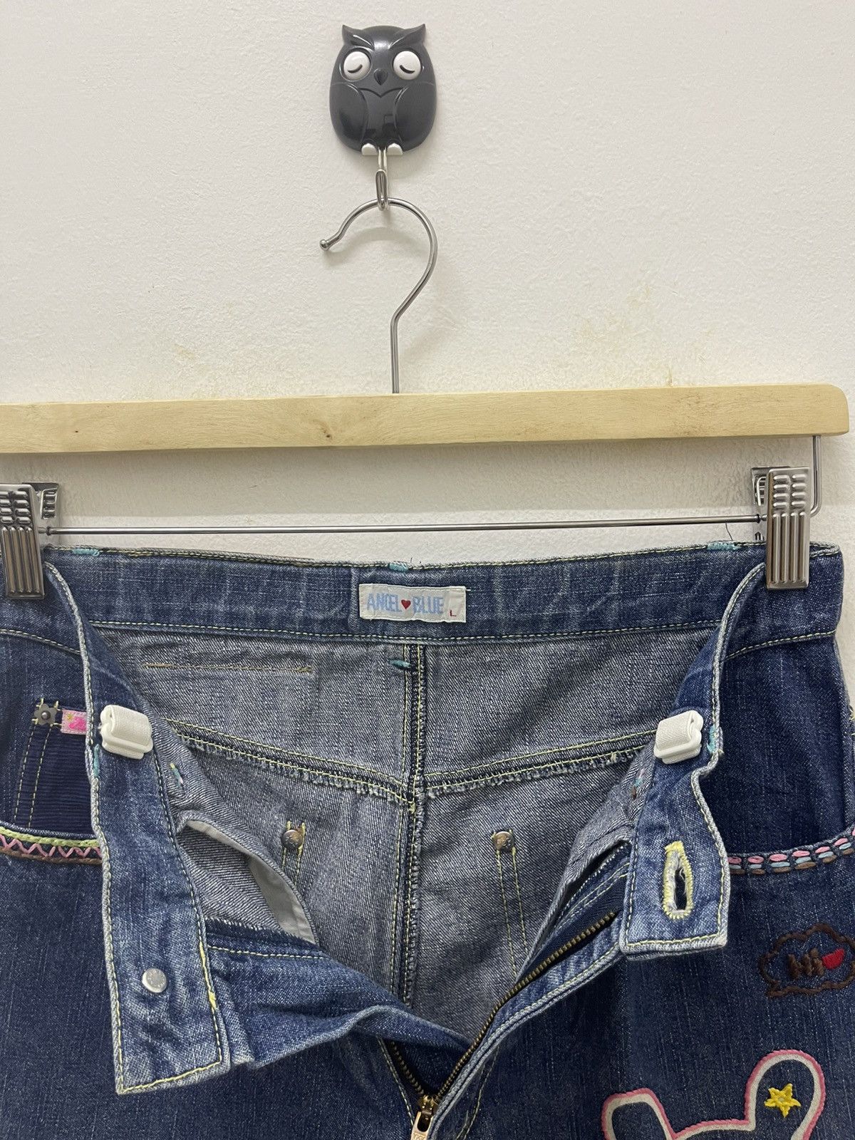 Angel Blue Rare Vintage ANGEL BLUE Yoshitomo Nara Style Size 27" / US 4 / IT 40 - 9 Thumbnail