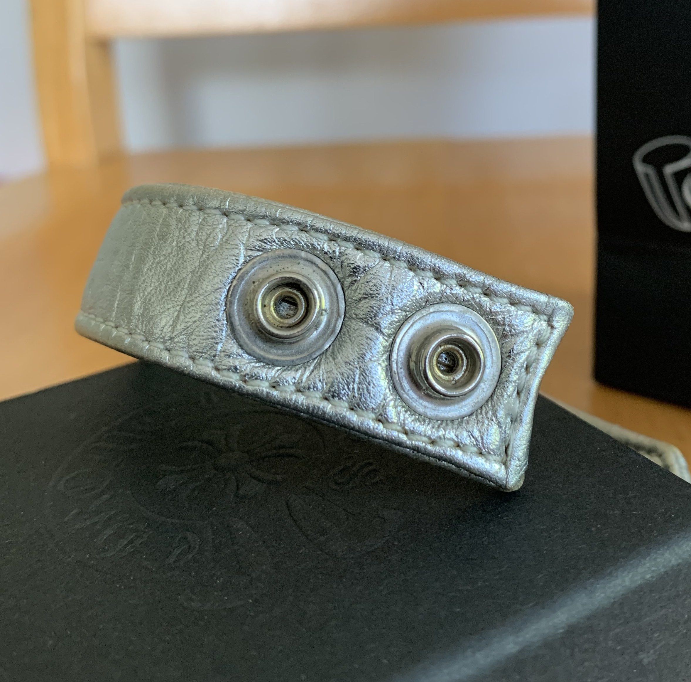 Chrome Hearts Chrome Hearts Adjustable Leather Silver Snap Bracelet Size ONE SIZE - 7 Thumbnail