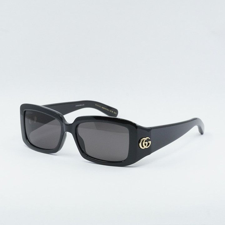 Gucci Gucci GG1403S 001 Women Sunglasses Black Rectangle Frame Size ONE SIZE - 1 Thumbnail