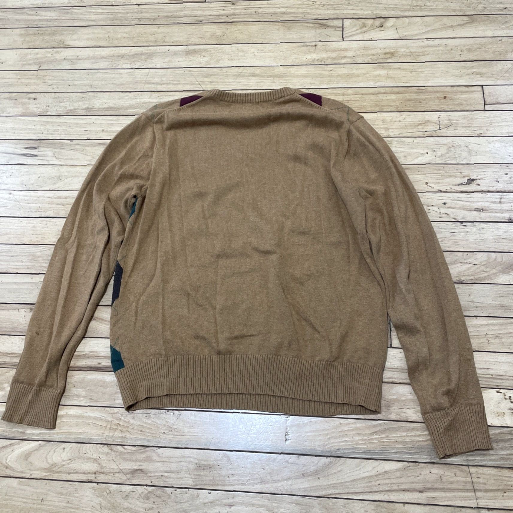 Vintage VINTAGE Nick Danger Sweater Men S Argyle/Diamond 90s Cosby Tan Green Blue Red Academia Size US S / EU 44-46 / 1 - 2 Thumbnail