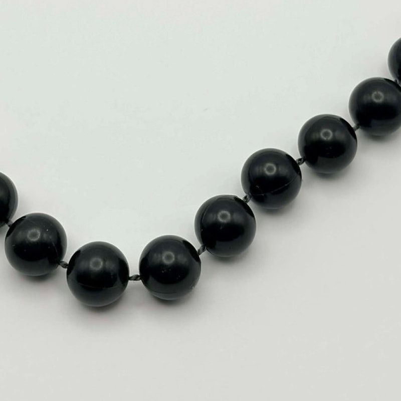 Other Black Beaded Necklace Size ONE SIZE - 2 Thumbnail