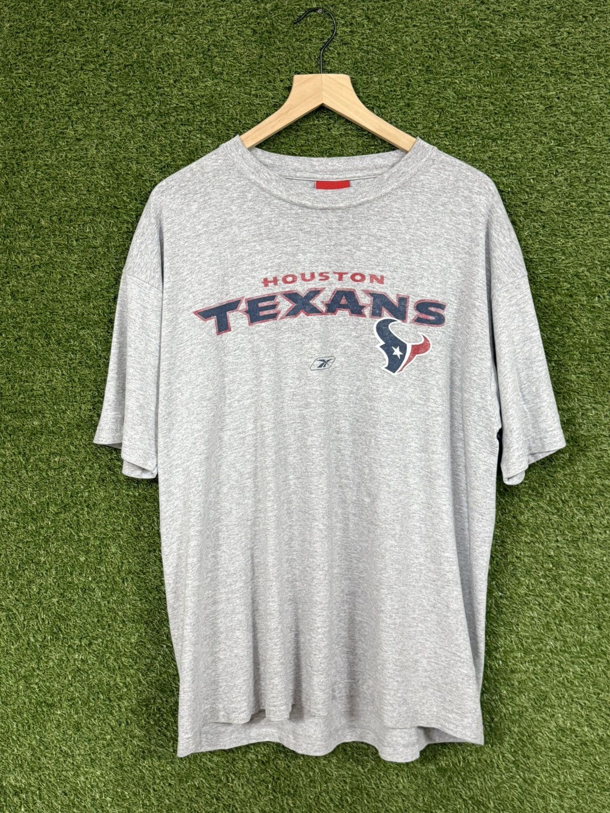 Reebok Vintage Houston Texans Reebok Grey NFL Football Logo Tee Size US L / EU 52-54 / 3 - 2 Thumbnail