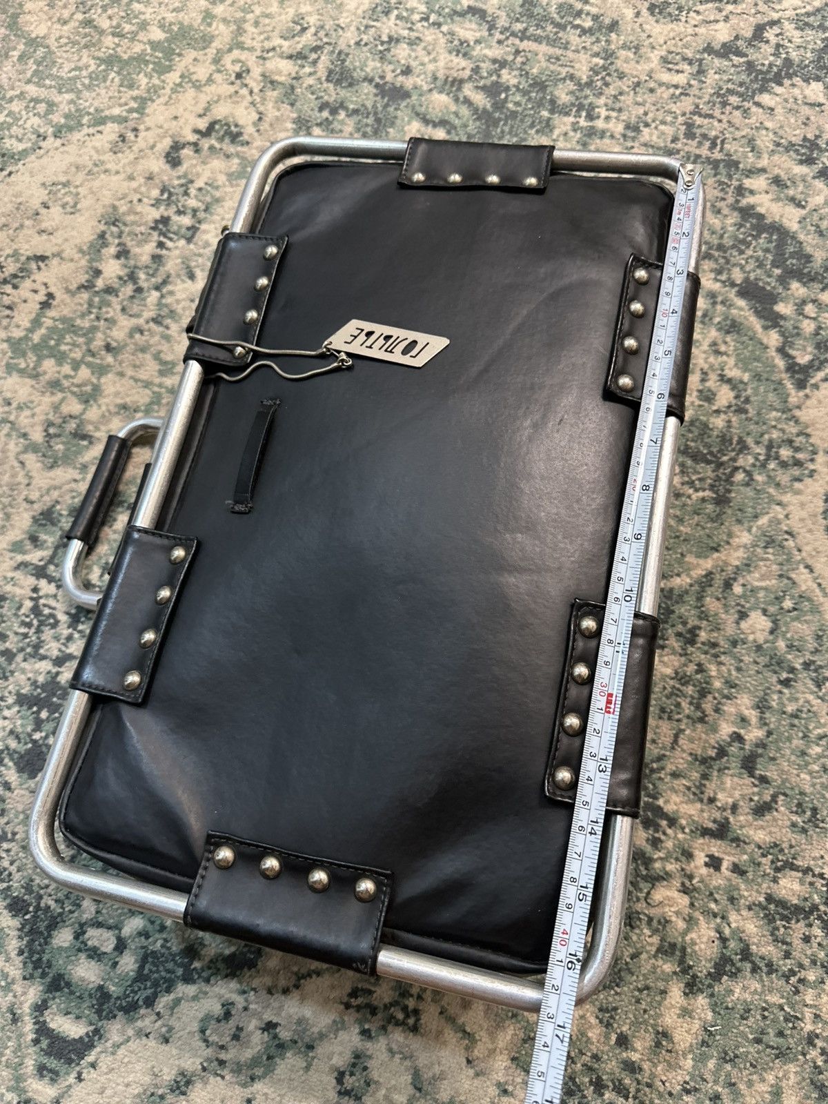 Jean Paul Gaultier Jean Paul Gaultier Metal Frame & Studded Travel Bag Size ONE SIZE - 12 Thumbnail