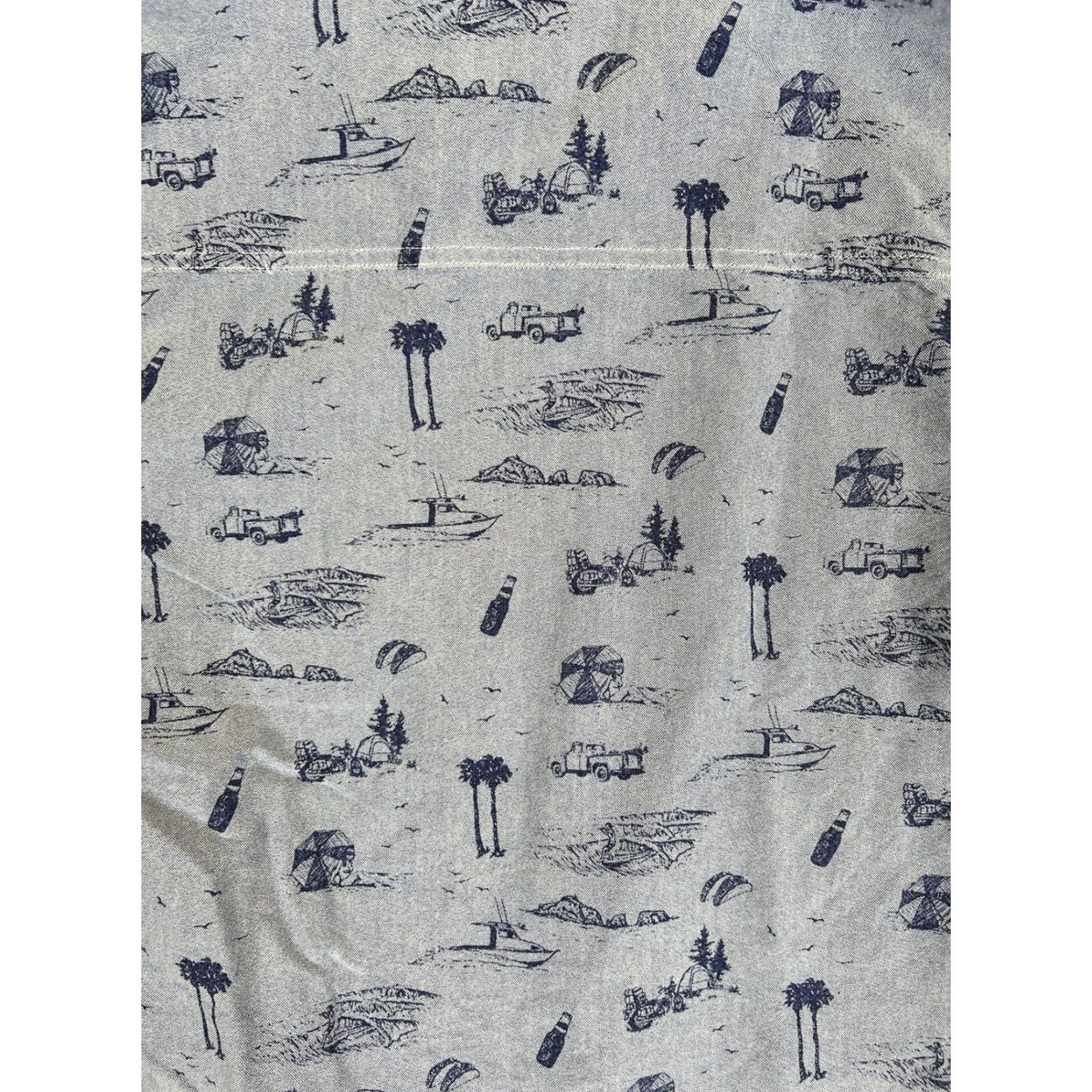 Vintage Iron And Resin Wave Pattern Hawaiian Shirt Medium Button-Up Short Sleeve Size US M / EU 48-50 / 2 - 7 Thumbnail