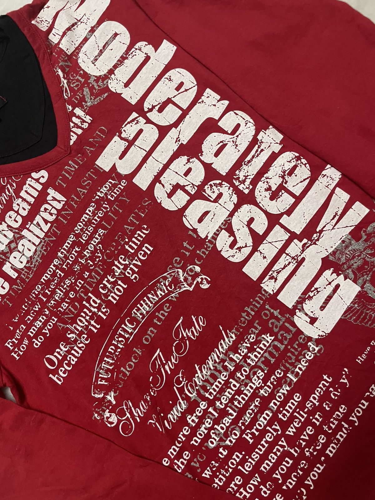 Seditionaries Vintage Beaumont Carr Punk Double Layer V-Tshirt Script Size US L / EU 52-54 / 3 - 5 Thumbnail