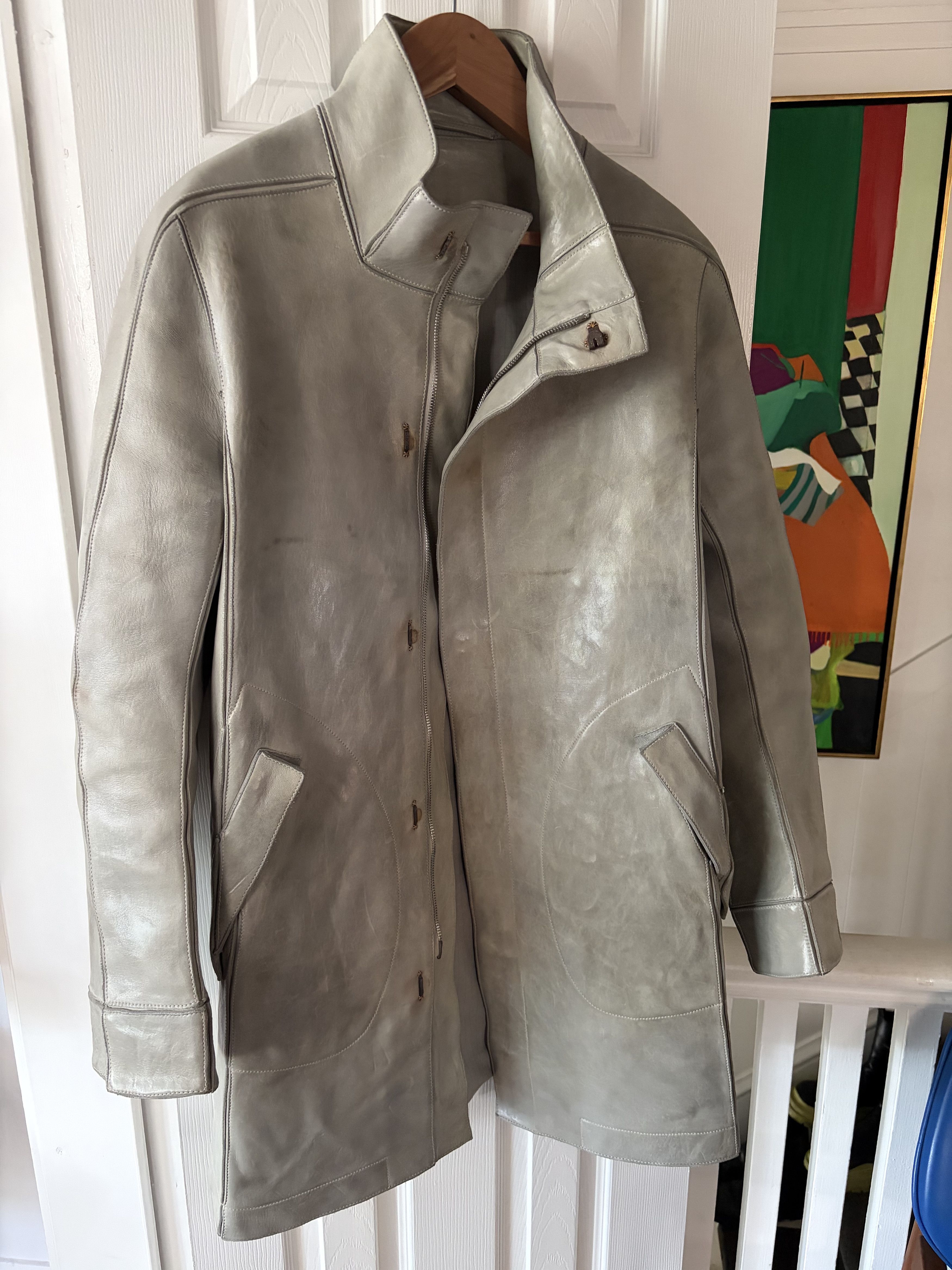 Carol Christian Poell CCP 'Rawhide' High Neck Caban Coat *ONE OF A