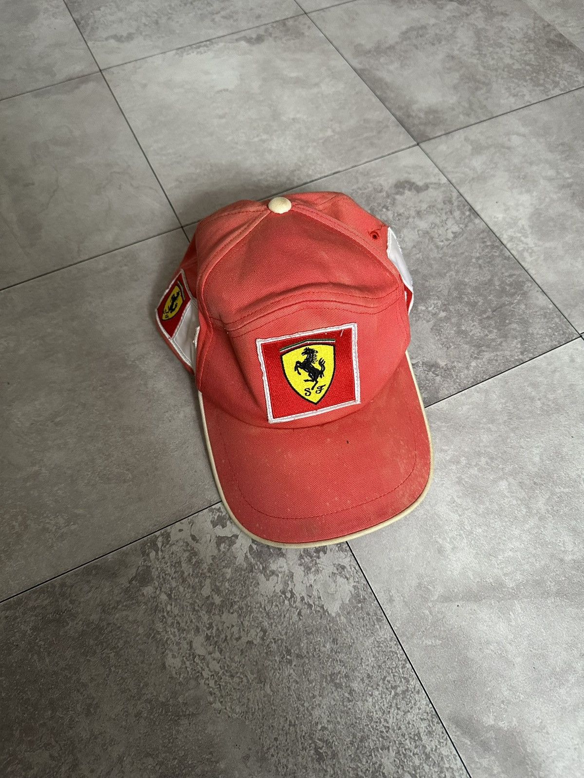 Ferrari Vintage Ferarri x Fila F1 Racing Faded Official License Cap Size ONE SIZE - 1 Thumbnail