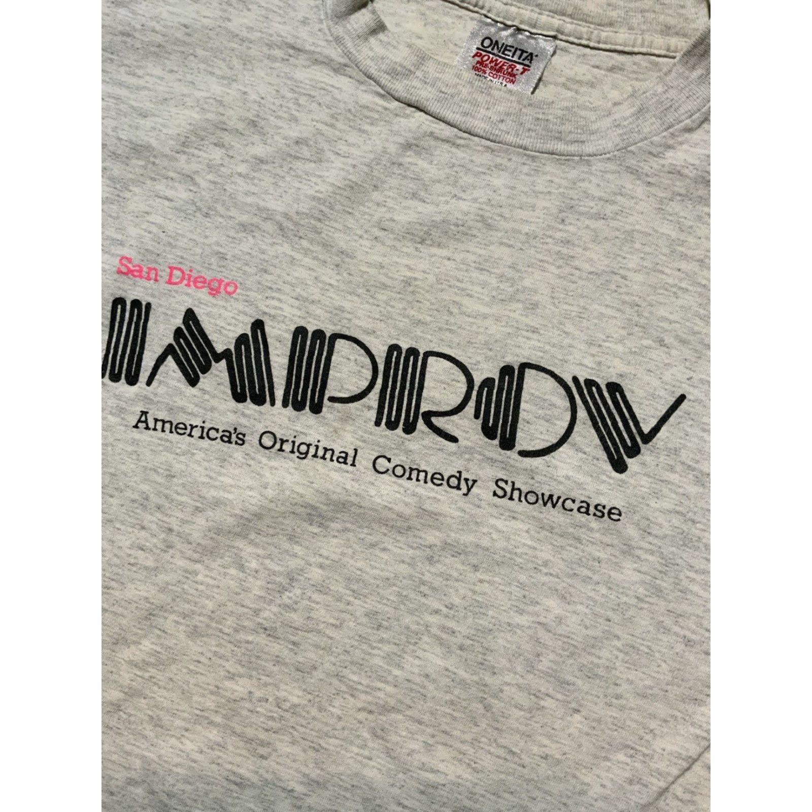 Vintage VINTAGE San Diego Improv Comedy Club Showcase Tour Single Stitch T-Shirt Sz. L Mens Size US L / EU 52-54 / 3 - 5 Thumbnail