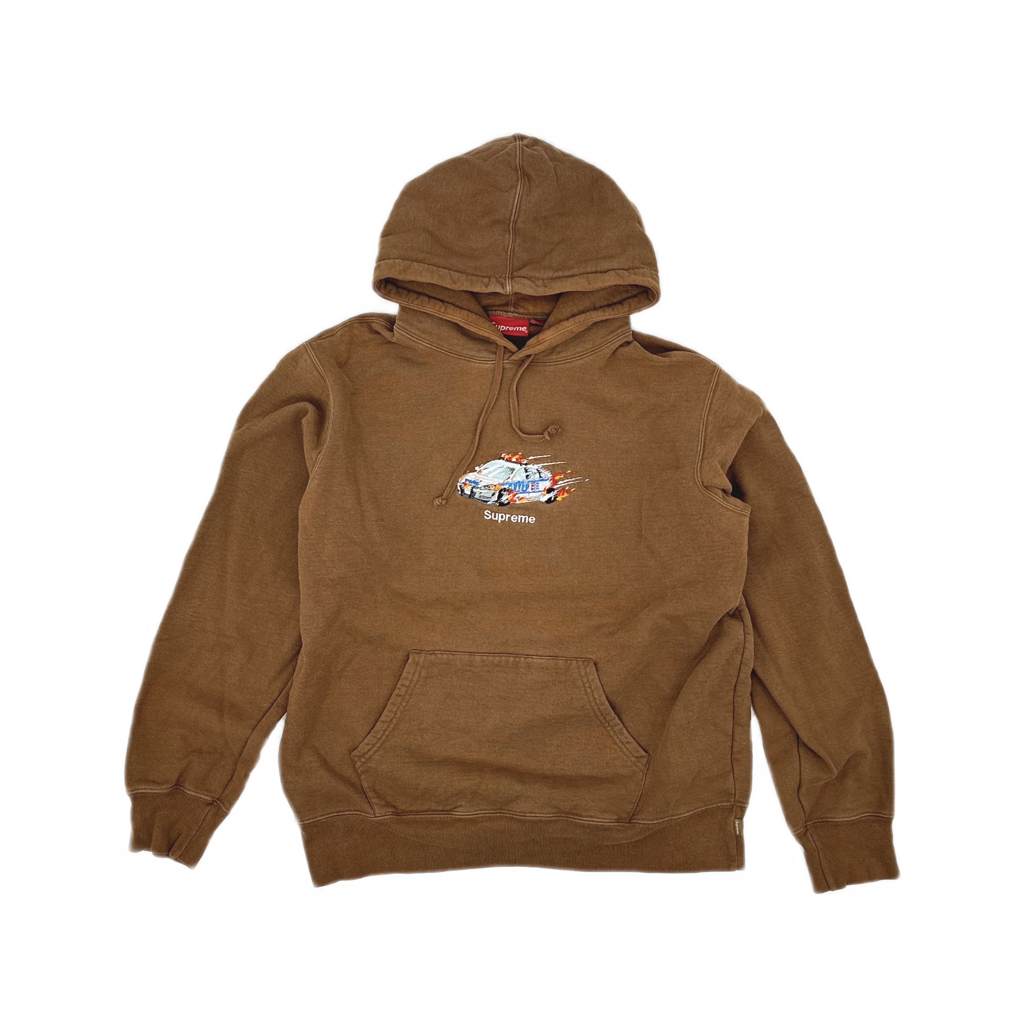 Supreme × Vintage 2003 Supreme Surfstyle Hoodie Brown L | Grailed