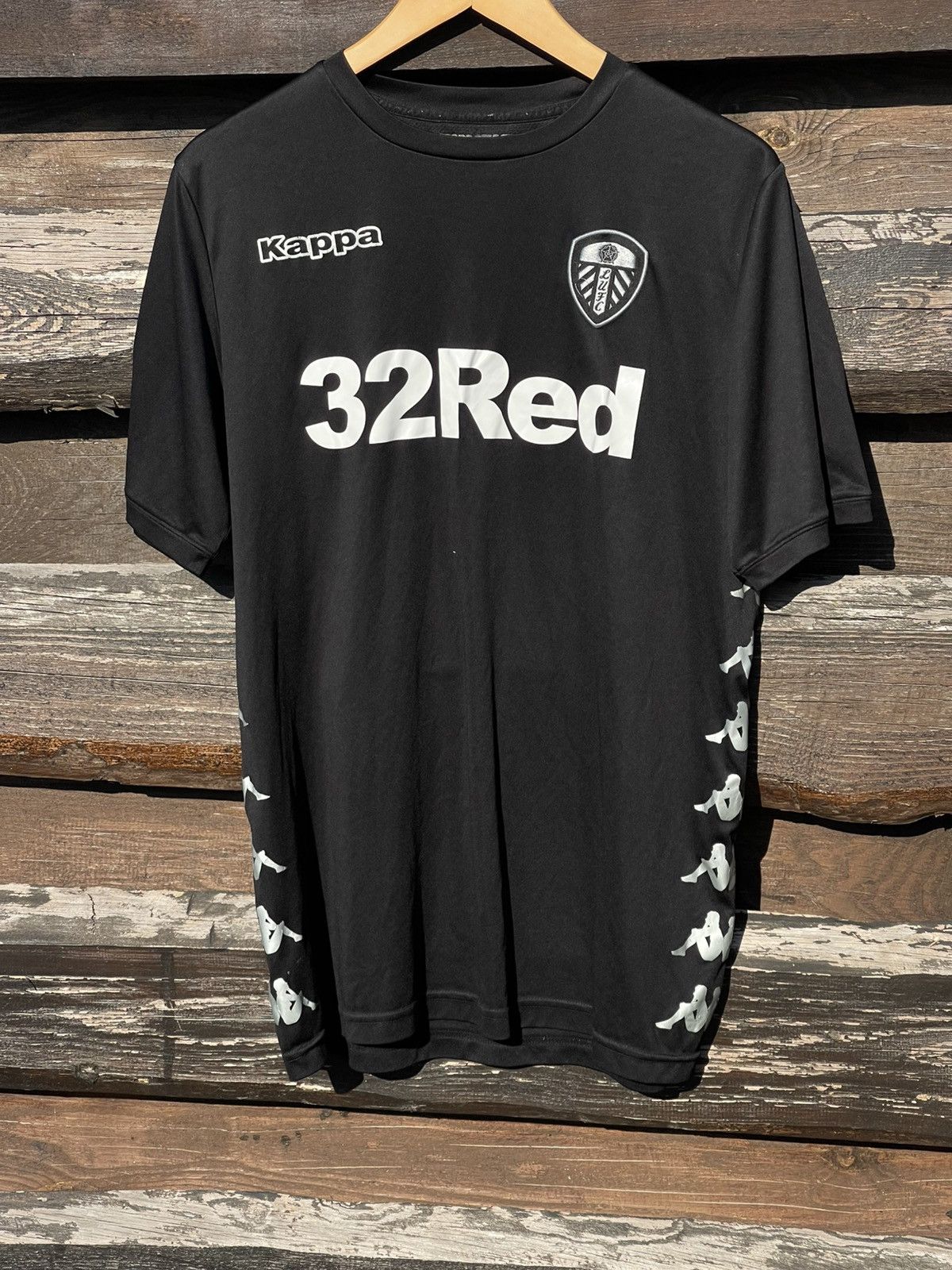 Kappa 2017 Kappa Leeds United black soccer jersey Size US XL / EU 56 / 4 - 2 Thumbnail