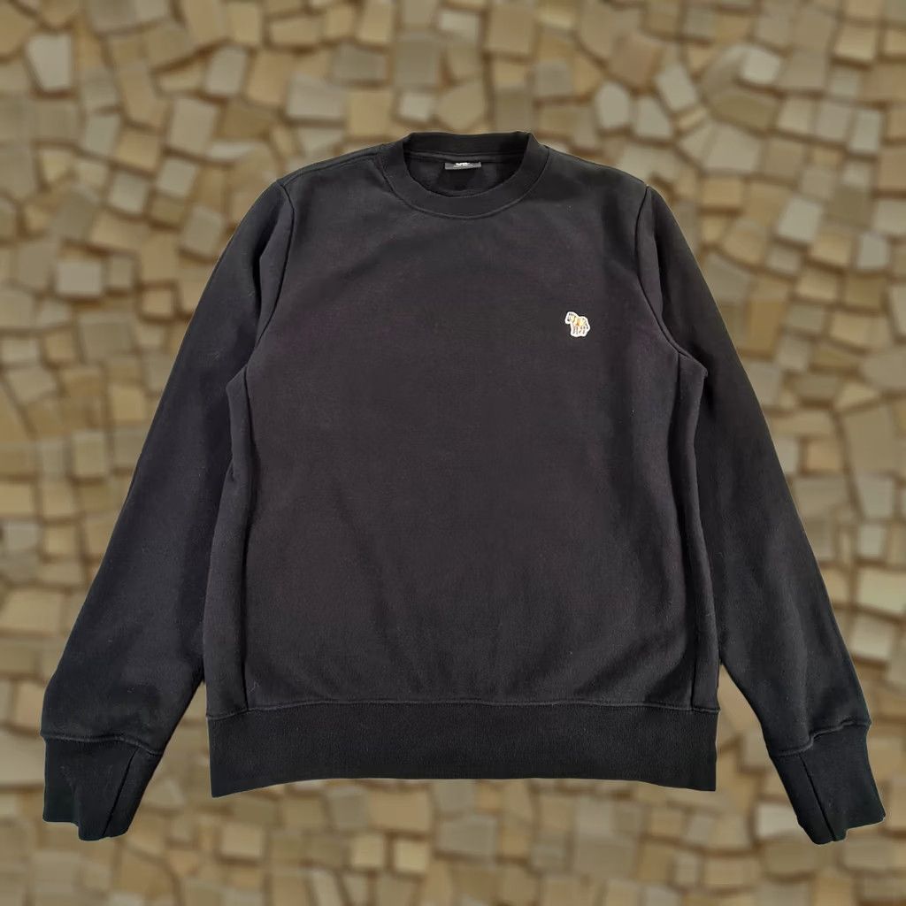 Paul Smith Paul Smith Mens Sweatshirt Black Medium Zebra Logo Fleece Cotton Crew Sweater Size US M / EU 48-50 / 2 - 1 Thumbnail