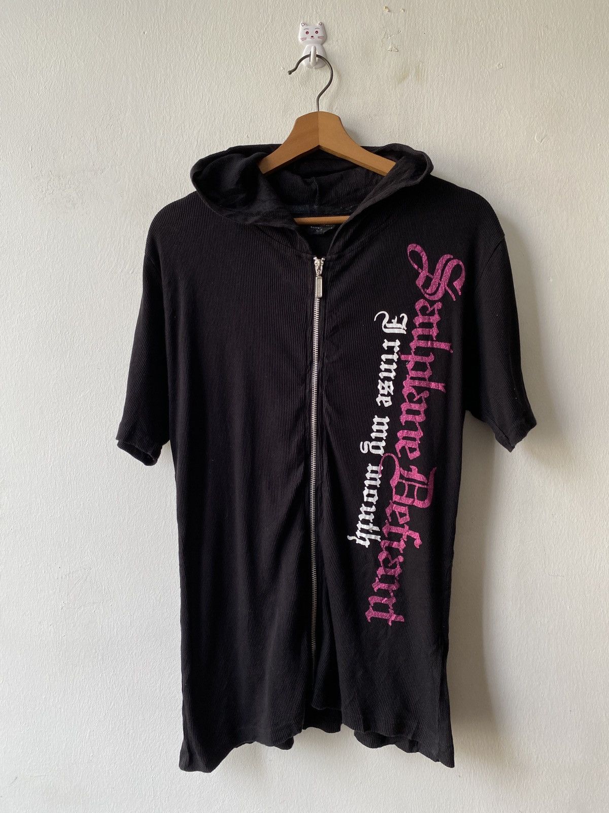 If Six Was Nine × Japanese Brand × Le Grande Bleu (L.G.B.) 2000s Y2K Beaumere Zipper Hoodie Short Sleeve Shirt Size US M / EU 48-50 / 2 - 4 Thumbnail