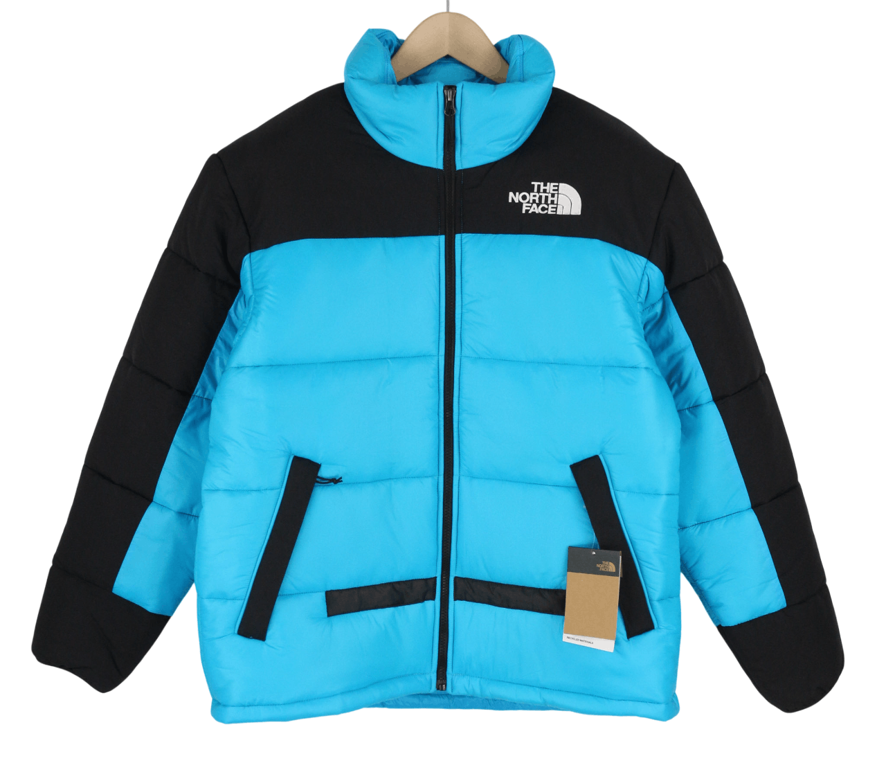 The North Face HIMALAYAN M Blue High Neck Quilted Puffer 81677 Size US M / EU 48-50 / 2 - 1 Thumbnail