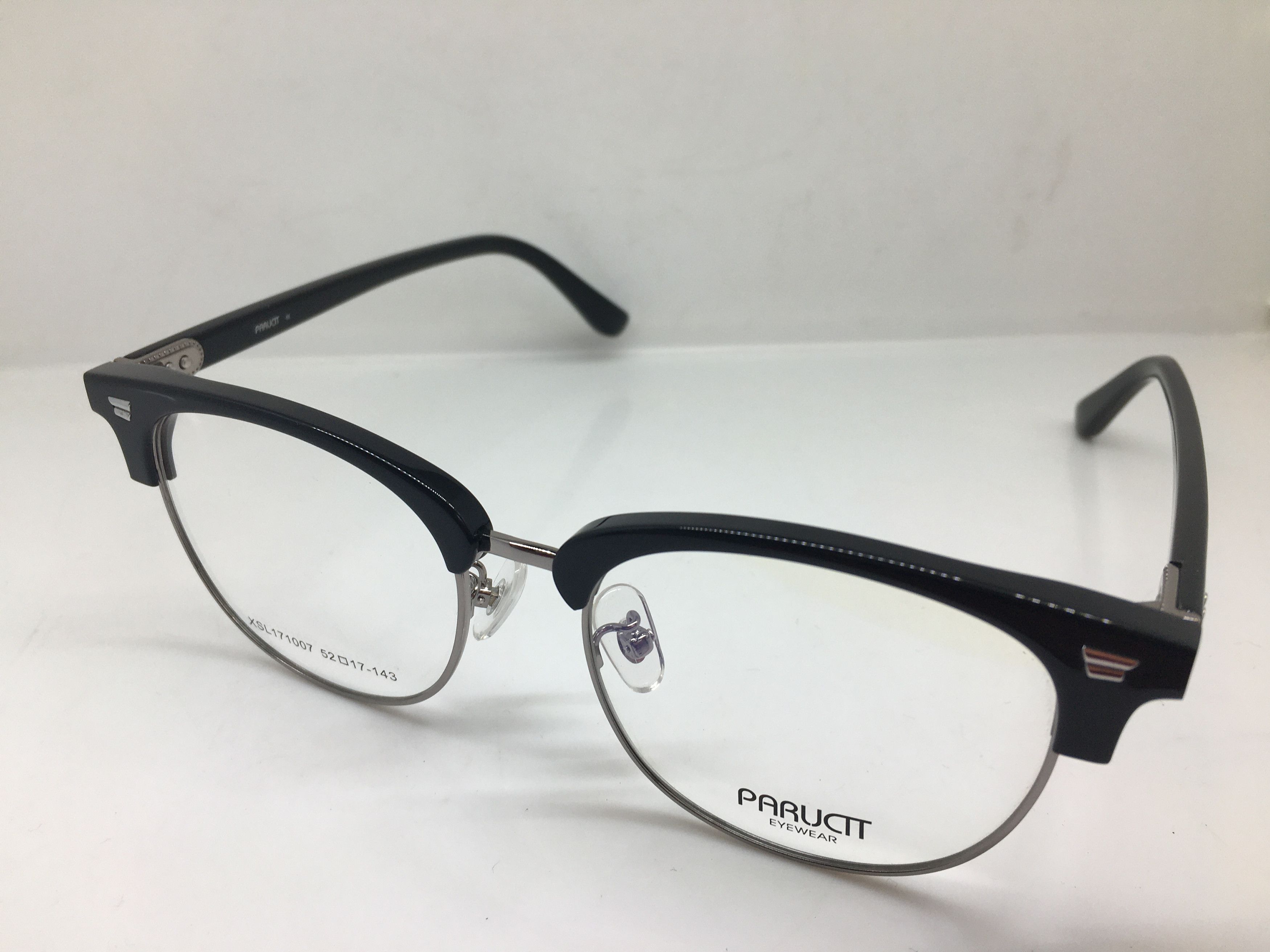 Other Paructt Black Silver Malcolm X Eyeglasses Frame Size ONE SIZE - 3 Thumbnail