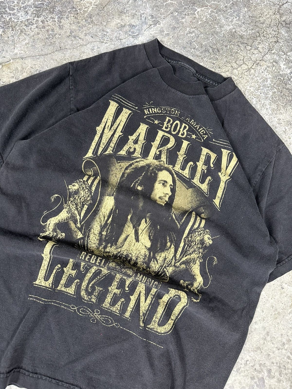 Bob Marley × Vintage Vintage Bob Marley Tee Size US M / EU 48-50 / 2 - 2 Thumbnail