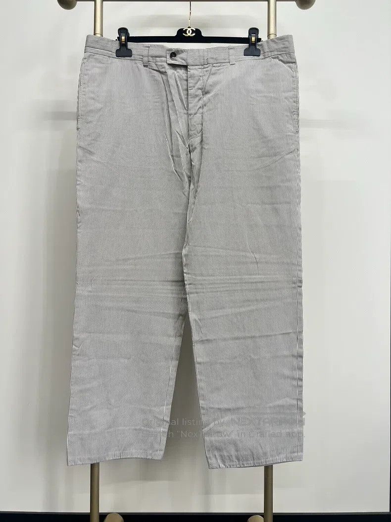 Hermes Hermes Striped casual pants Size US 34 / EU 50 - 1 Thumbnail