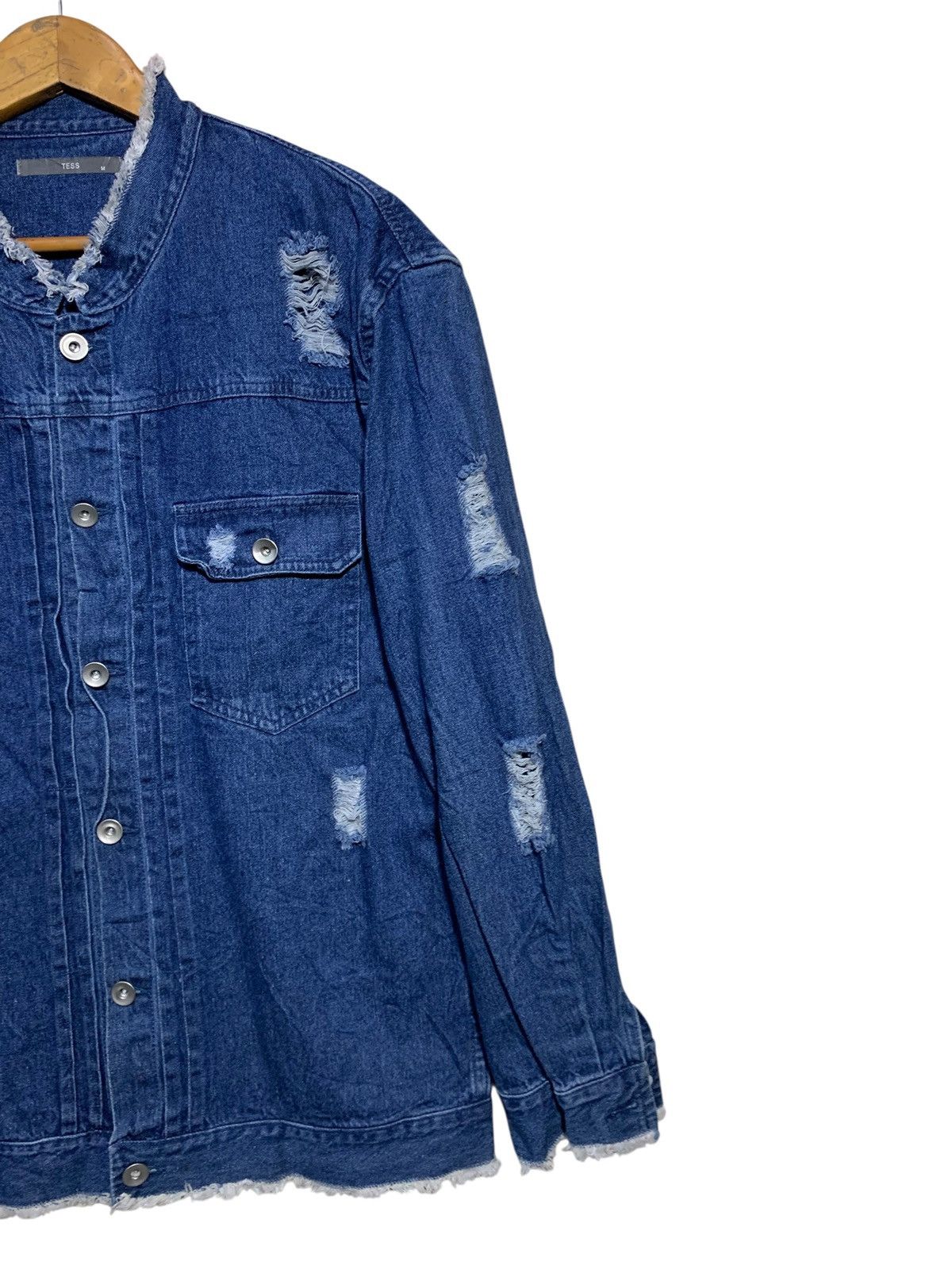 Japanese Brand 🔥TESS DENIM TEARS BLUE JACKETS Size US L / EU 52-54 / 3 - 3 Thumbnail