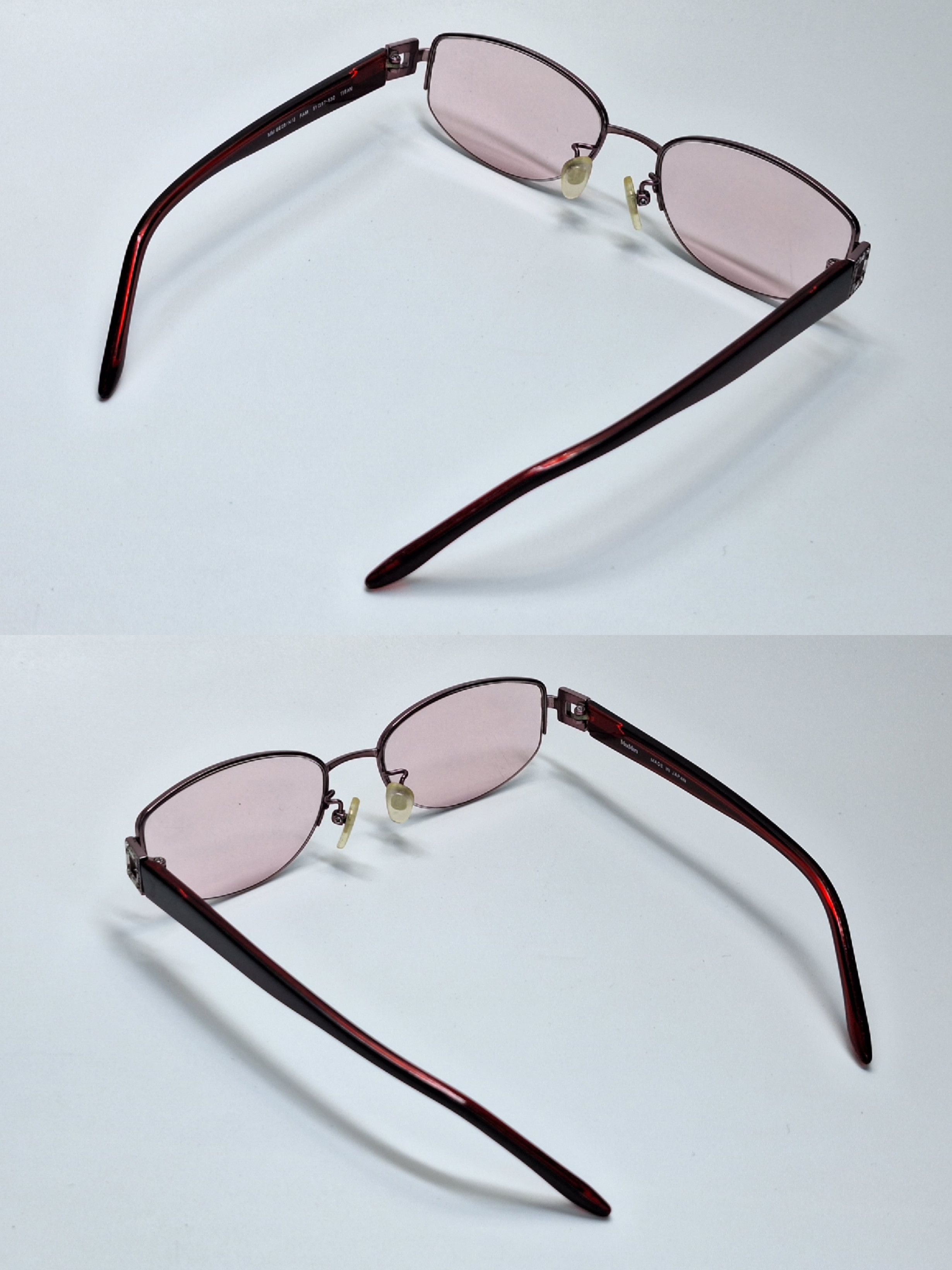 Max Mara Max Mara MM-8628 Titanium Semi-Rimless Vintage Eyeglass Size ONE SIZE - 8 Thumbnail
