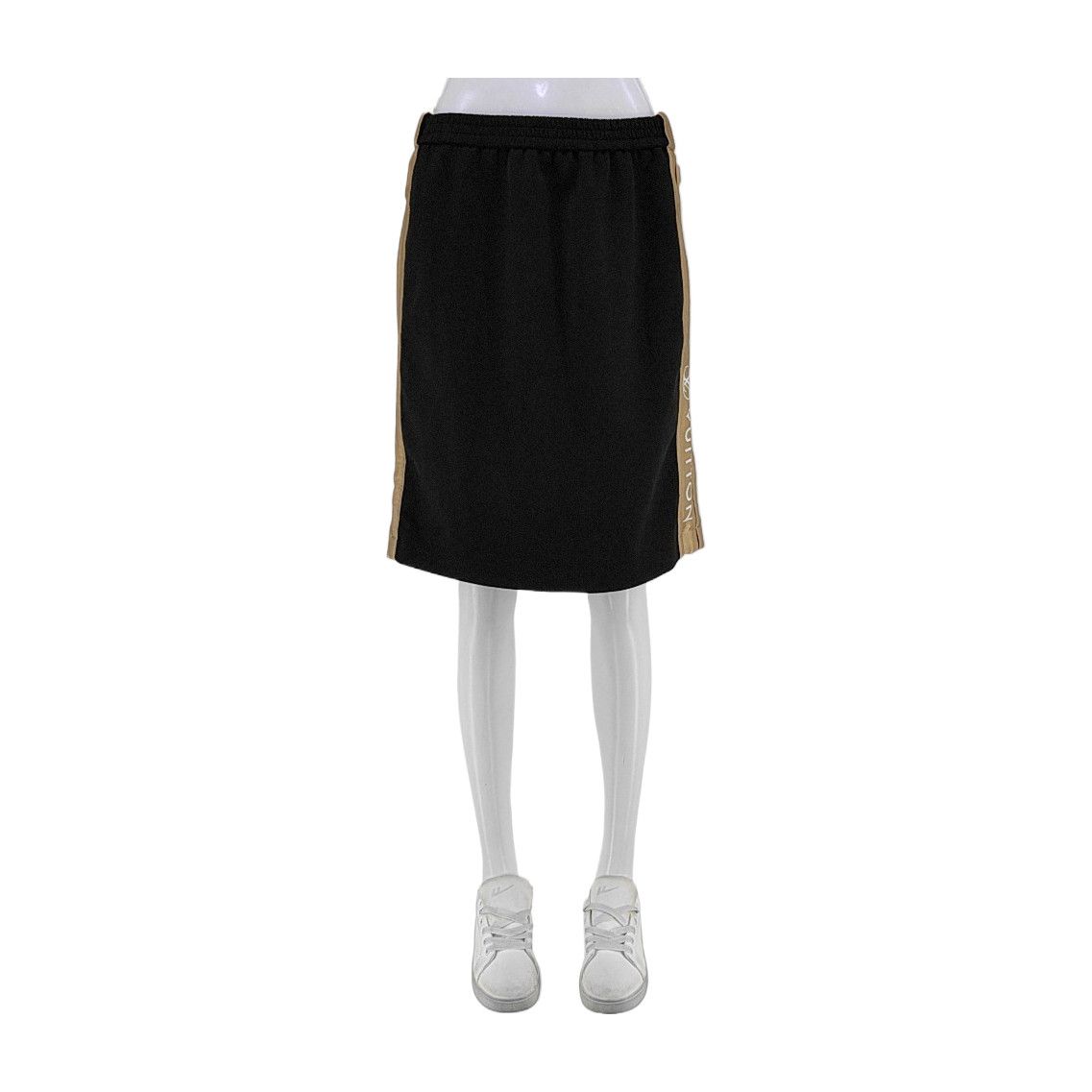 Louis Vuitton Louis Vuitton Logo Trim Mini Skirt Size 38 Size 27" / US 4 / IT 40 - 1 Thumbnail