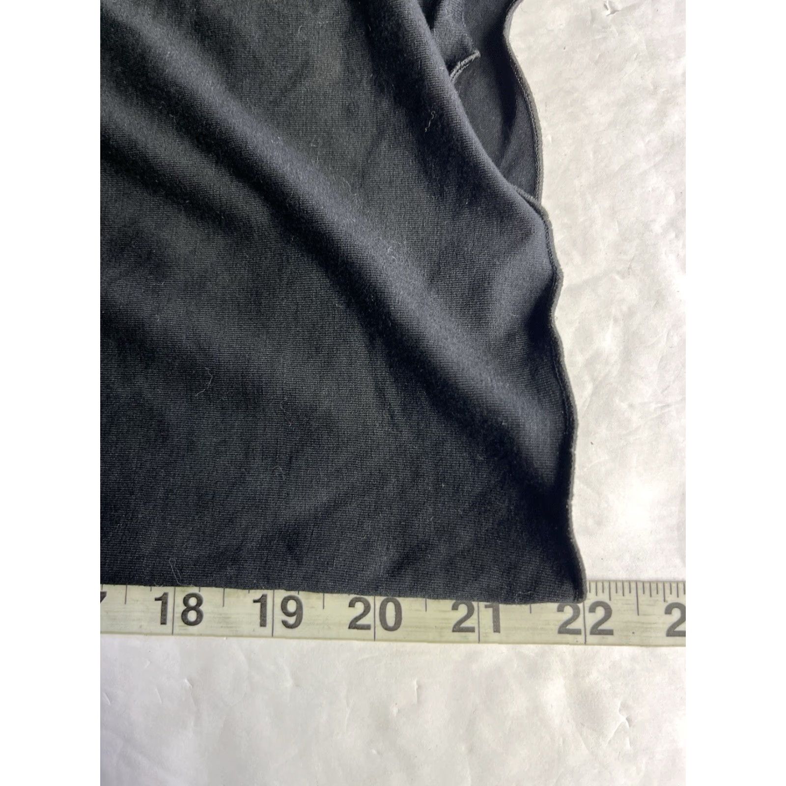 Armani Armani Collezioni Womens Top Shirt Black 14 Regular Knit Cap Sleeve Scoop Neck Short Sleeve Italy Size XL / US 12-14 / IT 48-50 - 6 Thumbnail